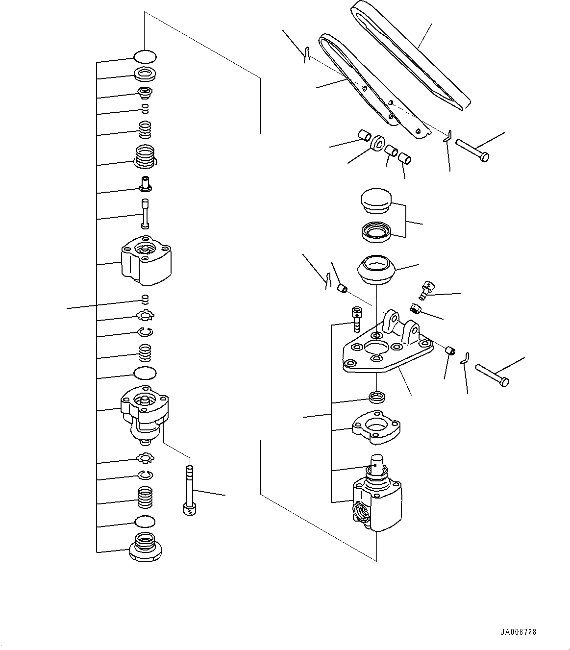 Схема запчастей Komatsu GD755-5R - ОСНОВН. КОНСТРУКЦИЯ, ПЕДАЛЬ ТОРМОЗА (№-) ОСНОВН. КОНСТРУКЦИЯ, С КОНДИЦИОНЕРОМ, ОТВАЛ АККУМУЛЯТОР, РЫХЛИТЕЛЬ