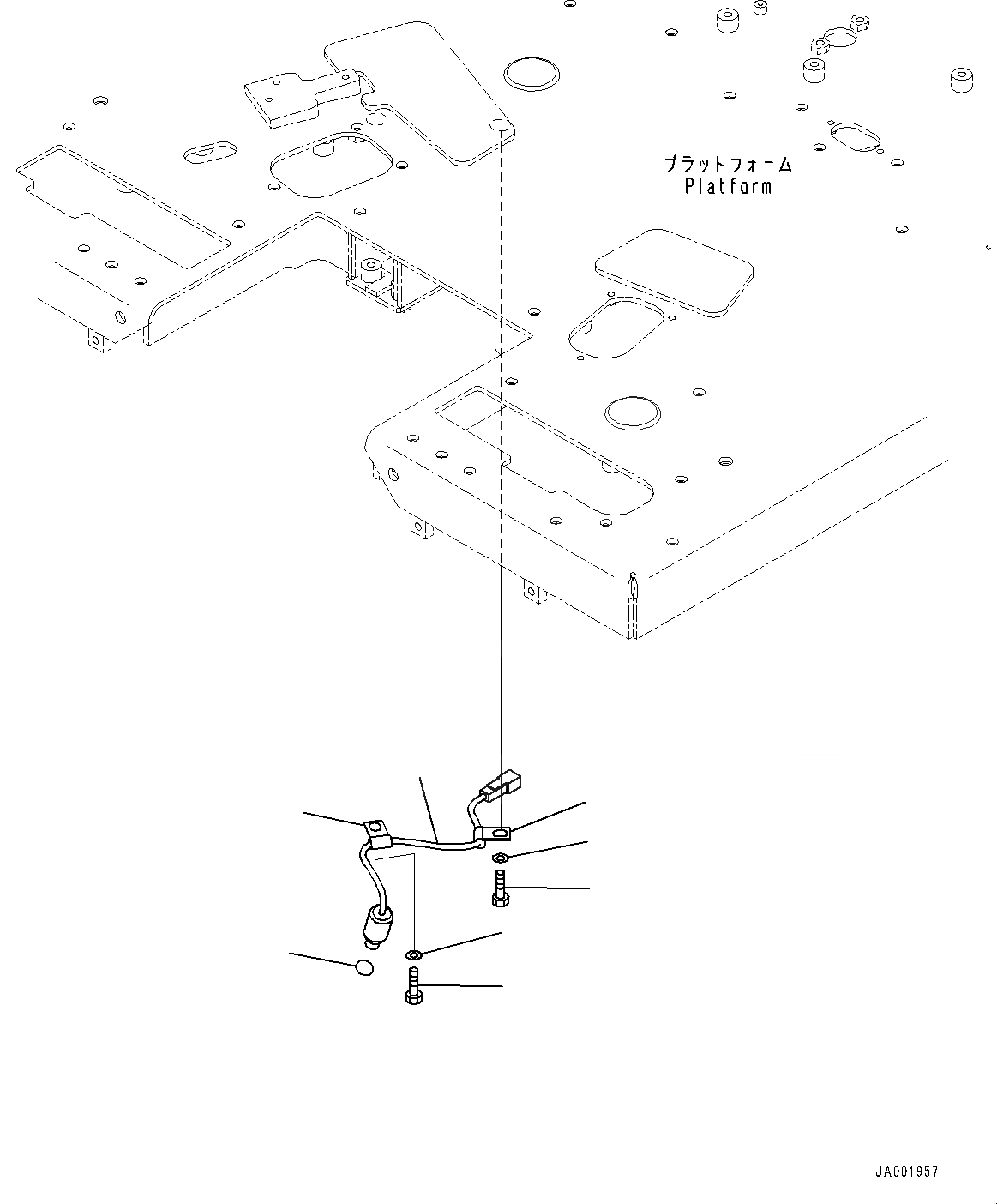 Схема запчастей Komatsu GD755-5R - ОСНОВН. КОНСТРУКЦИЯ, СТОП-СИГНАЛ ПЕРЕКЛЮЧАТЕЛЬ (№-) ОСНОВН. КОНСТРУКЦИЯ, С КОНДИЦИОНЕРОМ, ОТВАЛ АККУМУЛЯТОР, РЫХЛИТЕЛЬ