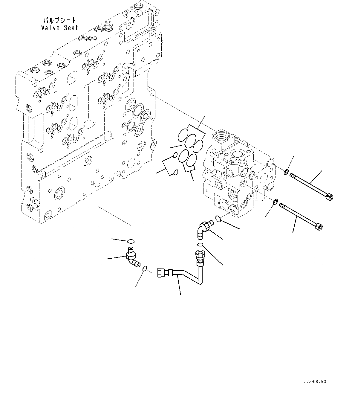 Схема запчастей Komatsu WA500-7 - ГИДРОТРАНСФОРМАТОР И ТРАНСМИССИЯ, ОСНОВН. ПОТОК КЛАПАН СЕЛЕКТОРА КРЕПЛЕНИЕ (№-) ГИДРОТРАНСФОРМАТОР И ТРАНСМИССИЯ, БЕЗ ЭКСТРЕНН. РУЛЕВ. УПРАВЛЕНИЕ, АВТОМАТИЧ. УПРАВЛ-Е ТИП