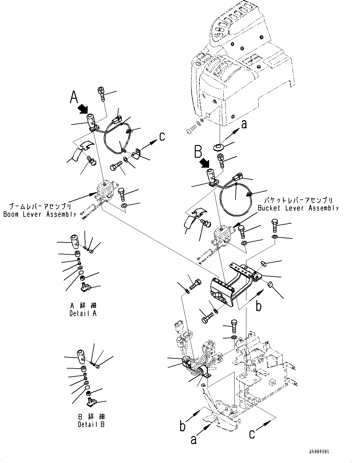 Схема запчастей Komatsu WA500-7 - УПРАВЛЕНИЕ ПОГРУЗКОЙ БЛОК, РЫЧАГ (№-) УПРАВЛЕНИЕ ПОГРУЗКОЙ БЛОК, С -EPC РЫЧАГ УПРАВЛЕНИЕ ПОГРУЗКОЙ
