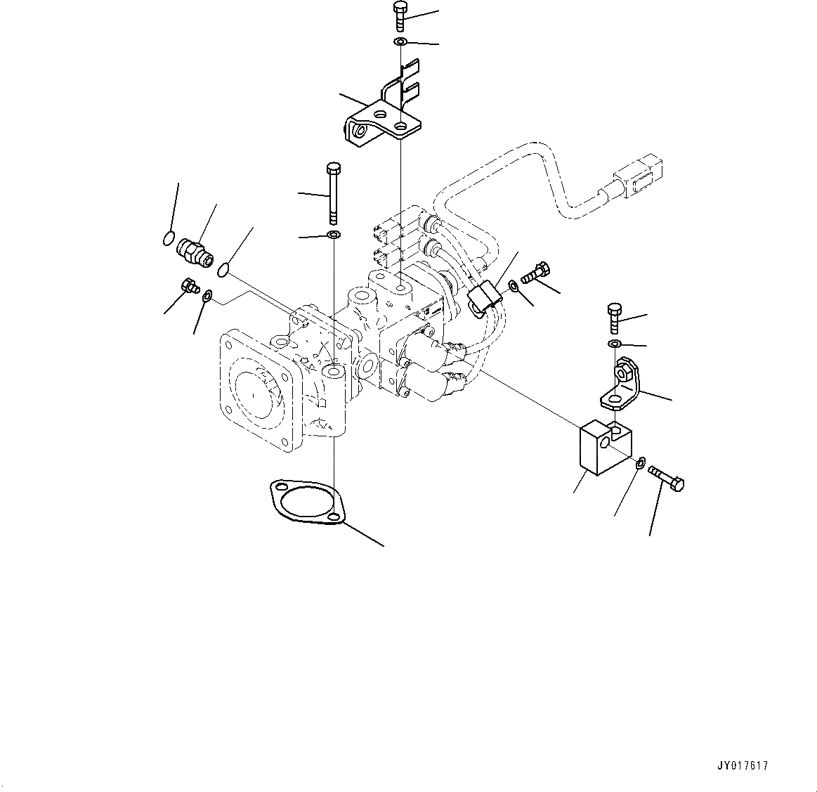 Схема запчастей Komatsu SAA6D140E-6C - ВЫПУСКН. GAS RE-CIRCULATION (EGR) КЛАПАН, ЭЛЕМЕНТЫ КРЕПЛЕНИЯ (№7-) ВЫПУСКН. GAS RE-CIRCULATION (EGR) КЛАПАН