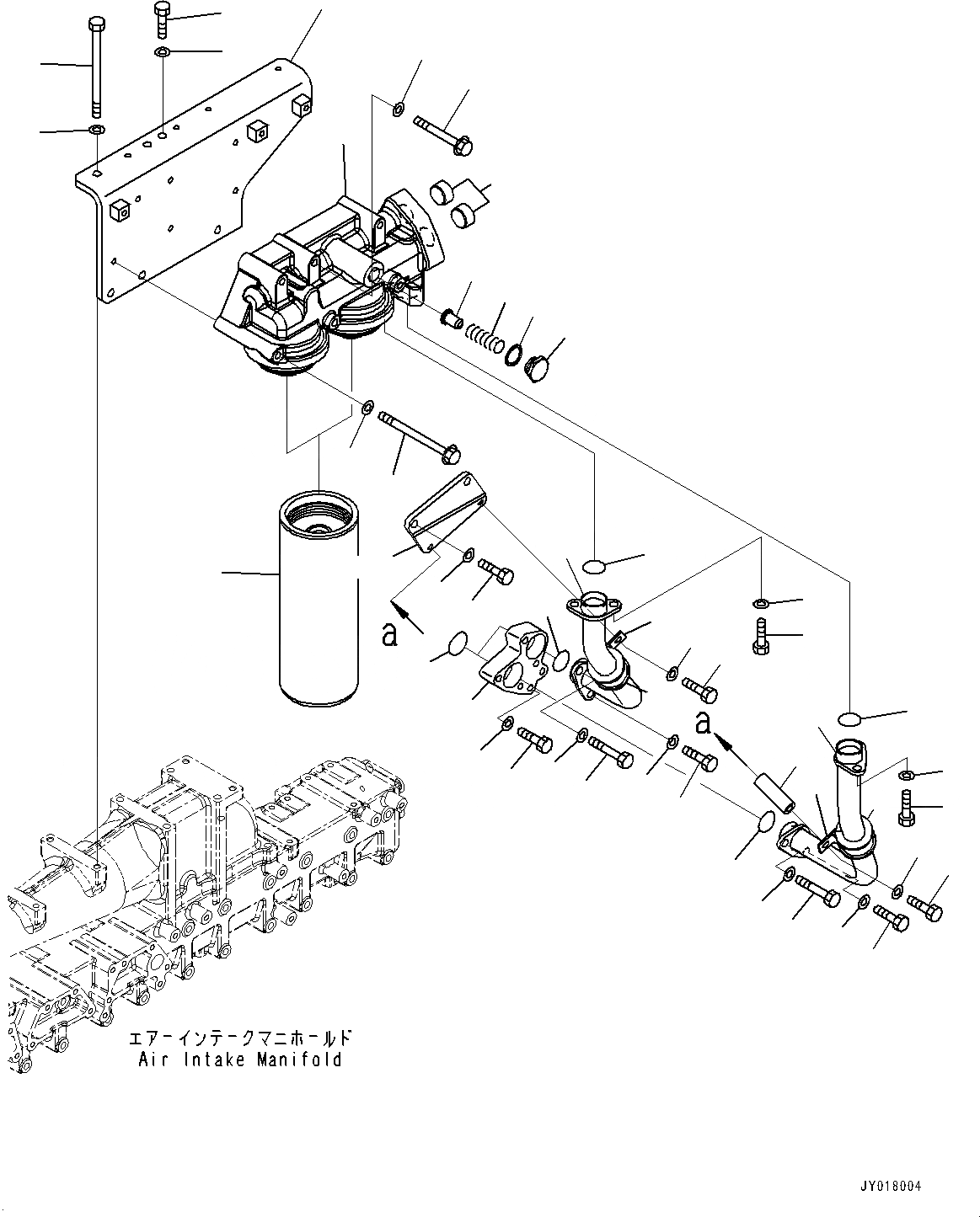 Схема запчастей Komatsu SAA6D140E-6C - ДВИГАТЕЛЬ МАСЛ. ФИЛЬТР (№7-) ДВИГАТЕЛЬ МАСЛ. ФИЛЬТР