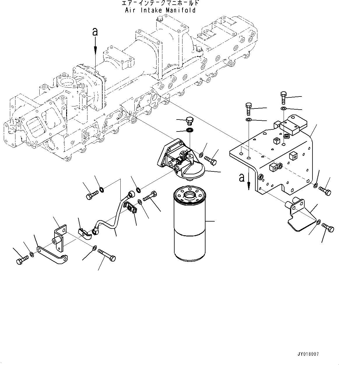 Схема запчастей Komatsu SAA6D140E-6C - ТОПЛИВН. ФИЛЬТР., ФИЛЬТР. КОРПУС (№7-) ТОПЛИВН. ФИЛЬТР.