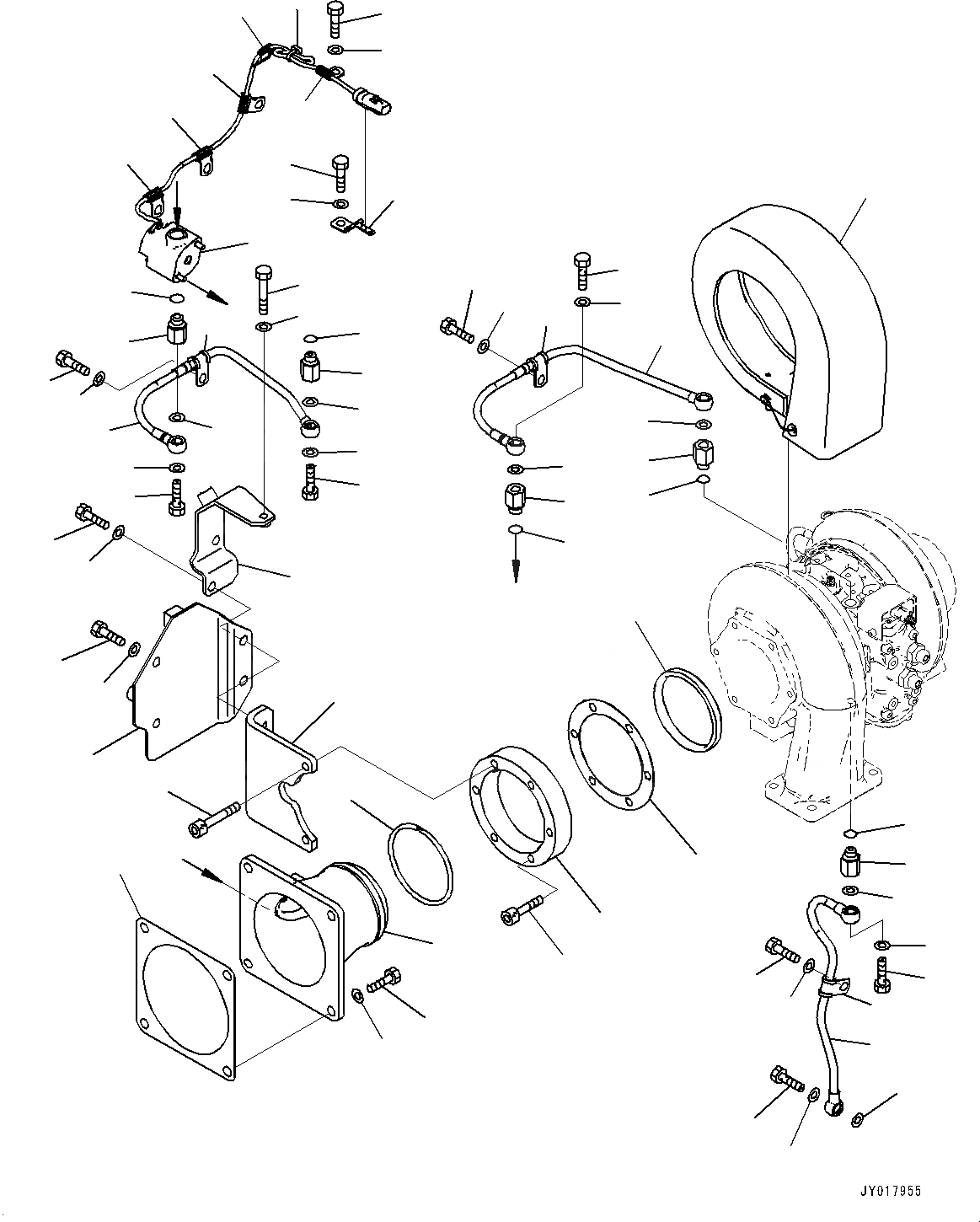 Схема запчастей Komatsu SAA6D140E-6C - KOMATSU РЕГУЛИР. GEOMETRY ТУРБОНАГНЕТАТЕЛЬ (KVGT), ВОДН. ГИДРОЛИНИЯ KOMATSU РЕГУЛИР. GEOMETRY ТУРБОНАГНЕТАТЕЛЬ (KVGT)