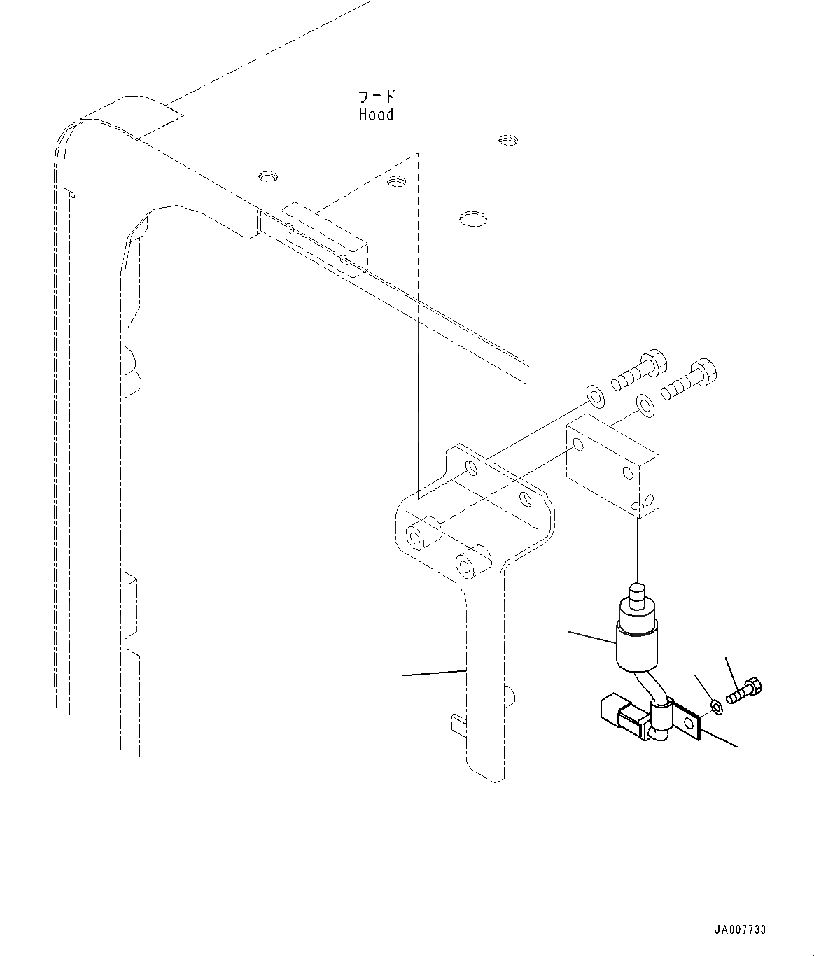Схема запчастей Komatsu WA380Z-6 - КОМПОНЕНТЫ ДВИГАТЕЛЯ, ИНДИКАТОР ПЫЛИ (№87-) КОМПОНЕНТЫ ДВИГАТЕЛЯ