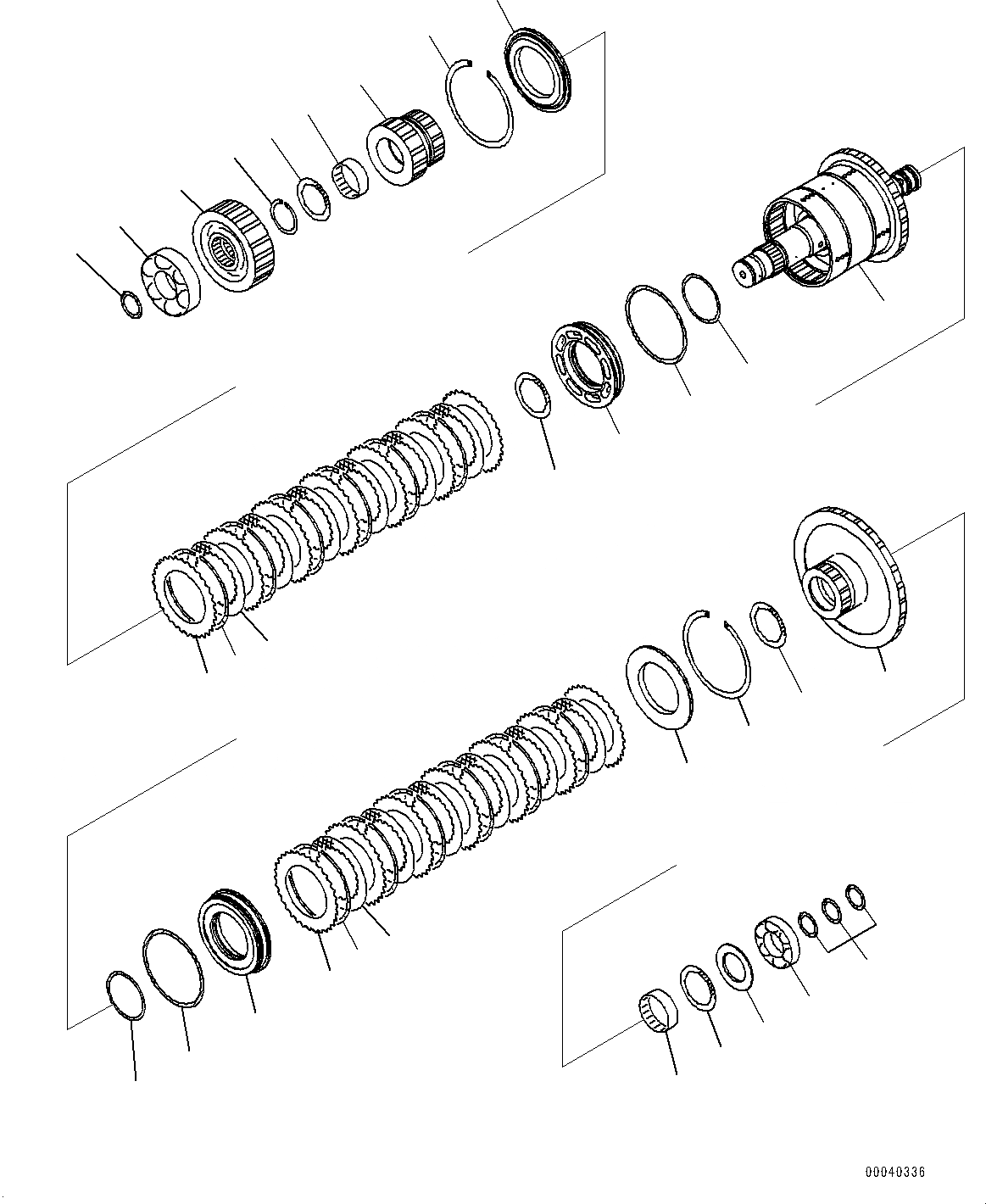 Схема запчастей Komatsu WA380Z-6 - ГИДРОТРАНСФОРМАТОР И ТРАНСМИССИЯ, 1 И 4 SPEED МУФТА (№87-) ГИДРОТРАНСФОРМАТОР И ТРАНСМИССИЯ, БЕЗ ЭКСТРЕНН. РУЛЕВ. УПРАВЛЕНИЕ, АВТОМАТИЧ. УПРАВЛ-Е ТИП