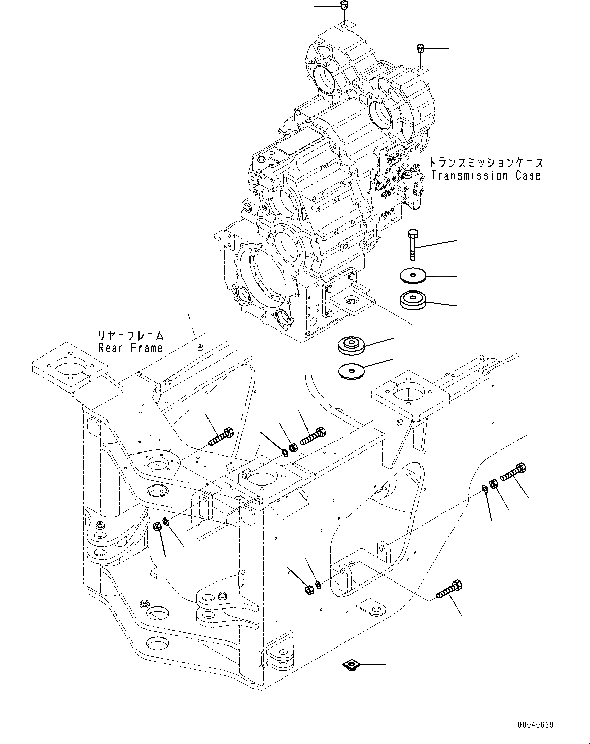 Схема запчастей Komatsu WA380Z-6 - КОРПУС ПЕРЕДАЧИ КРЕПЛЕНИЕ (№87-) КОРПУС ПЕРЕДАЧИ КРЕПЛЕНИЕ