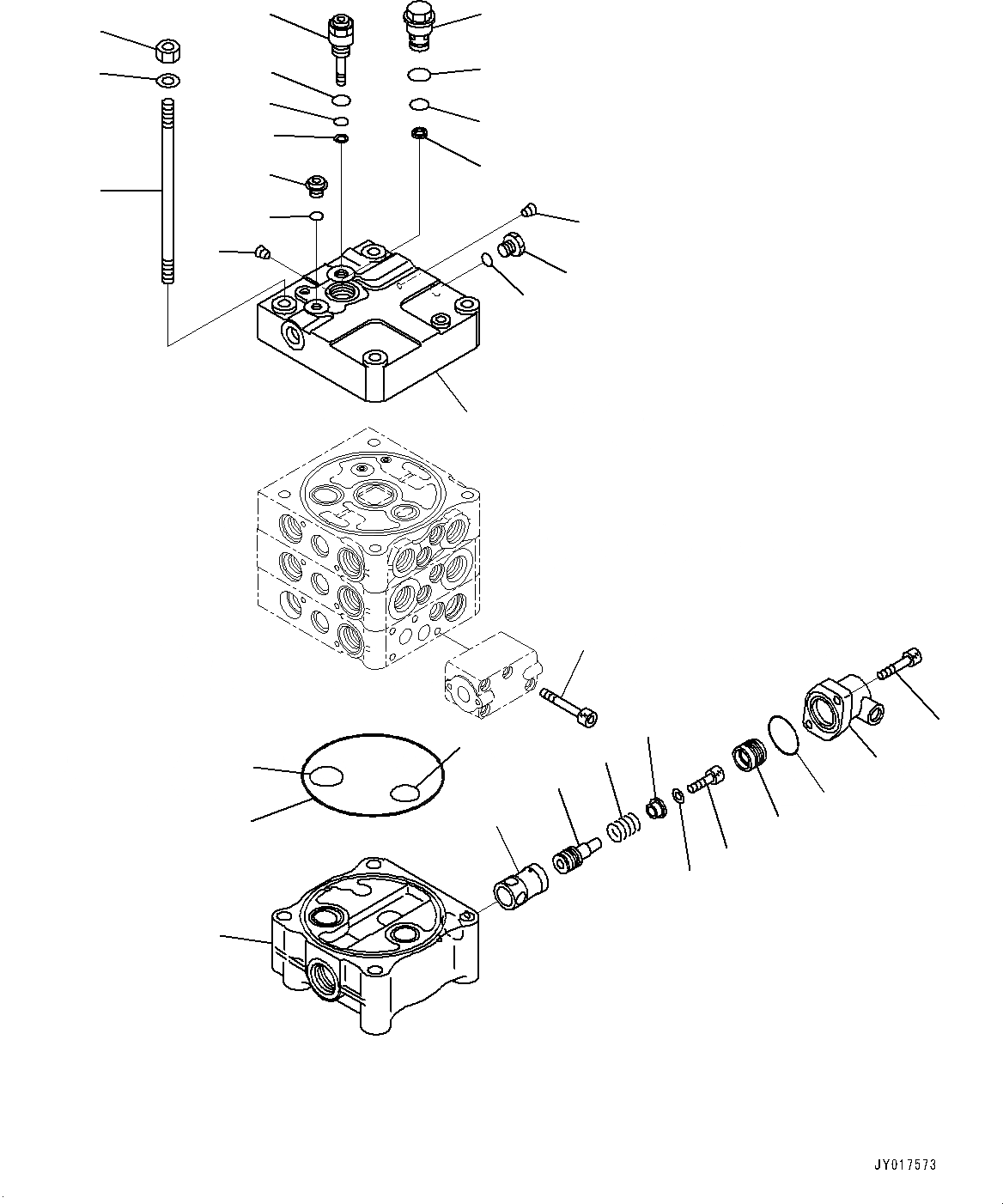 Схема запчастей Komatsu WA380Z-6 - ГИДРАВЛ УПРАВЛЯЮЩ. КЛАПАН, -КЛАПАН (/7) (№87-) ГИДРАВЛ УПРАВЛЯЮЩ. КЛАПАН, С 2-Х СЕКЦИОНН. УПРАВЛЯЮЩ. КЛАПАН