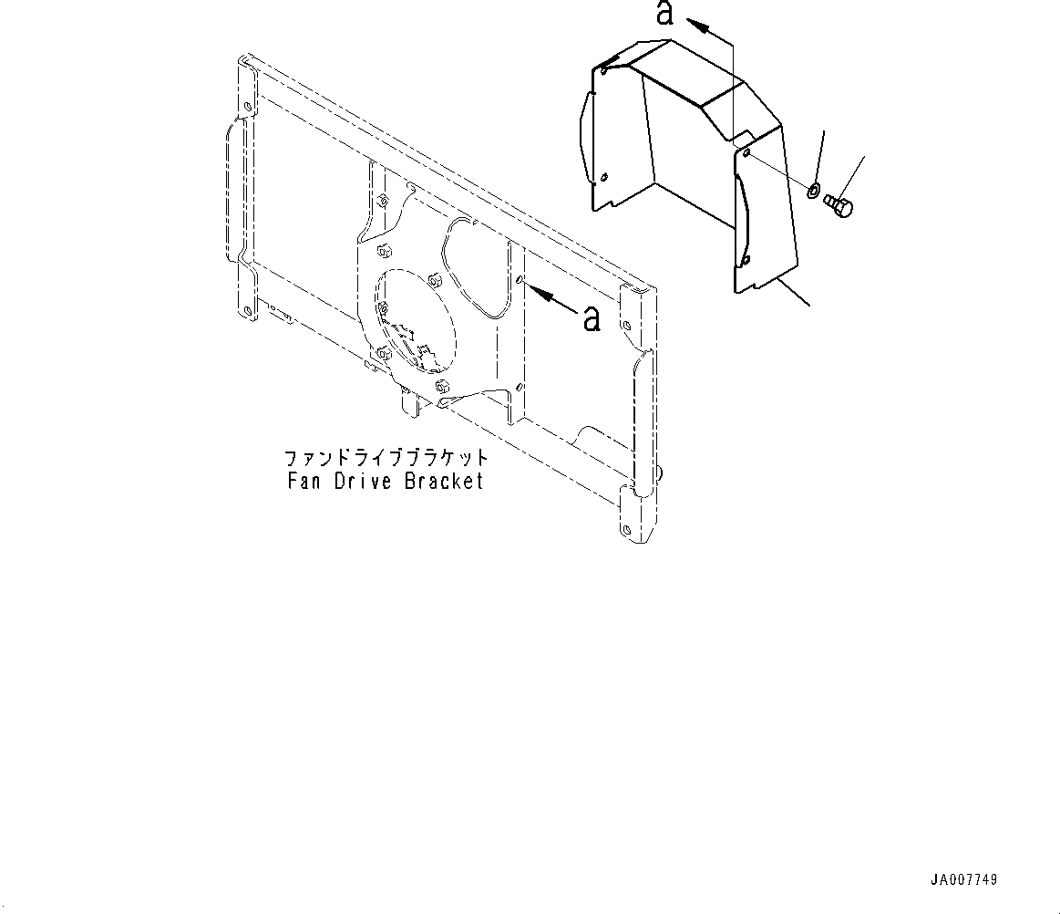 Схема запчастей Komatsu WA380Z-6 - ВЕНТИЛЯТОР ОХЛАЖДЕНИЯ ПРИВОД ТРУБЫ, КРЫШКА(№87-) ВЕНТИЛЯТОР ОХЛАЖДЕНИЯ ПРИВОД ТРУБЫ