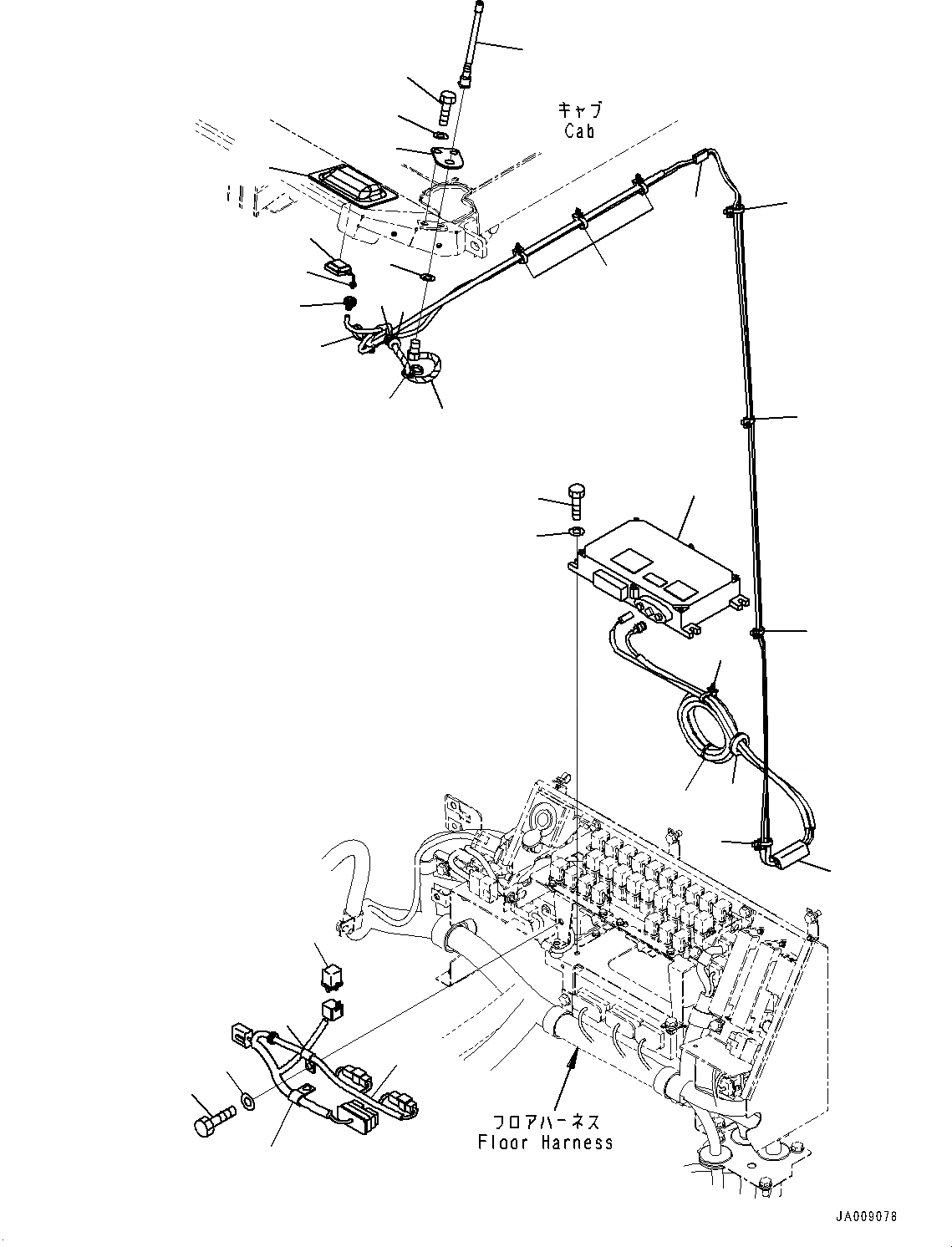 Схема запчастей Komatsu WA380Z-6 - KOMTRAX КОНТРОЛЛЕР И АНТЕННА (№9-) KOMTRAX КОНТРОЛЛЕР И АНТЕННА