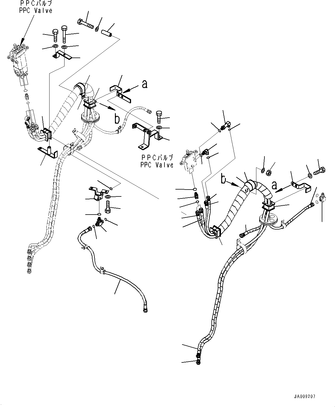 Схема запчастей Komatsu WA380Z-6 - УПРАВЛЕНИЕ ПОГРУЗКОЙ БЛОК, PPC ТРУБЫ (/) (№87-) УПРАВЛЕНИЕ ПОГРУЗКОЙ БЛОК, ДЛЯ -РЫЧАГ УПРАВЛЕНИЕ ПОГРУЗКОЙ И -РЫЧАГ УПРАВЛ. НАВЕСН. ОБОРУД.