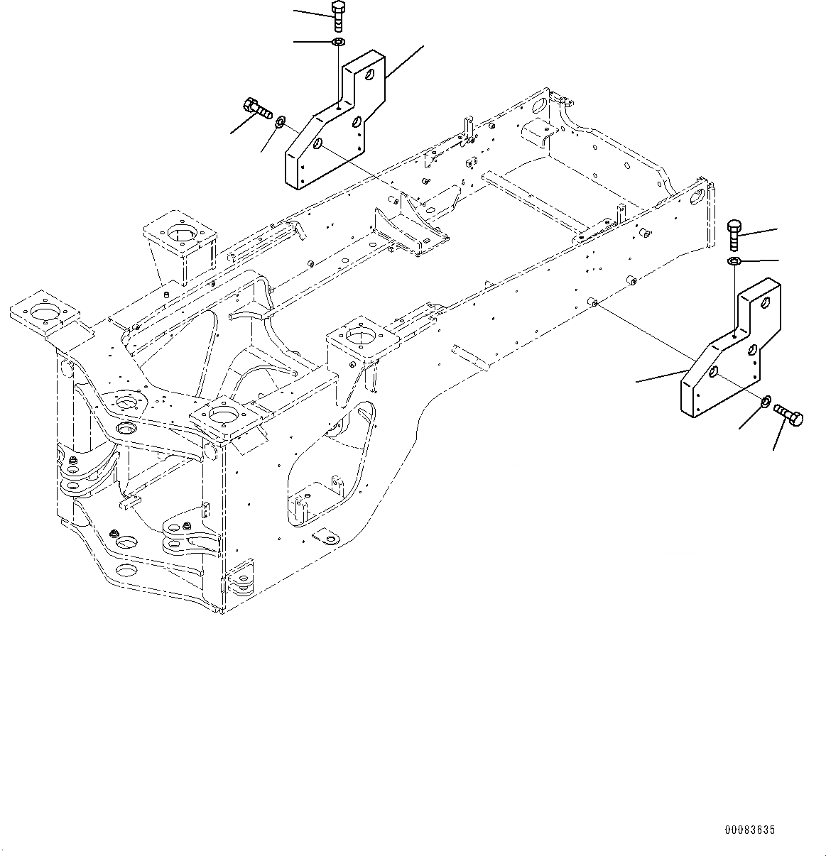 Схема запчастей Komatsu WA380Z-6 - ПРОТИВОВЕС, ДОПОЛН.  ВЕС (№87-) ПРОТИВОВЕС, С ДОПОЛН. ПРОТИВОВЕС, ЗАХВАТ ДЛЯ БРЕВЕН