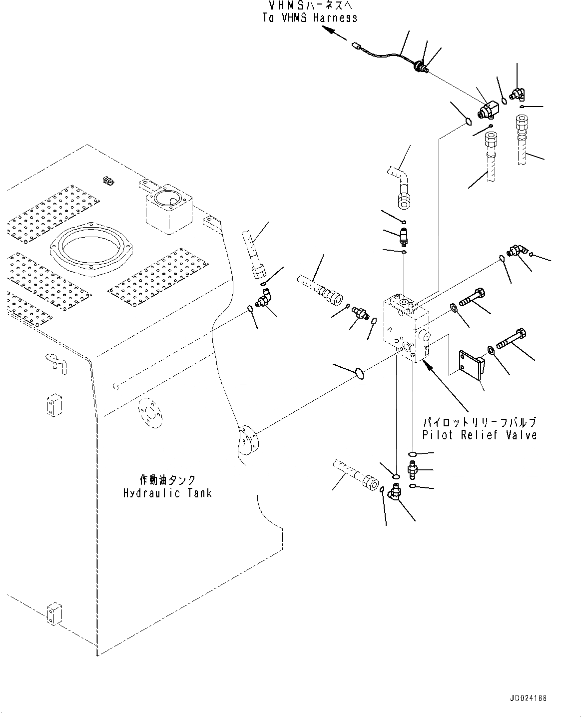 Схема запчастей Komatsu PC1250-8R - ГИДР. БАК., С VHMS, ORBCOMM, ДЛЯ АВСТРАЛИИ, КОМПОНЕНТЫ (№-) ГИДР. БАК., С VHMS, ORBCOMM, ДЛЯ АВСТРАЛИИ