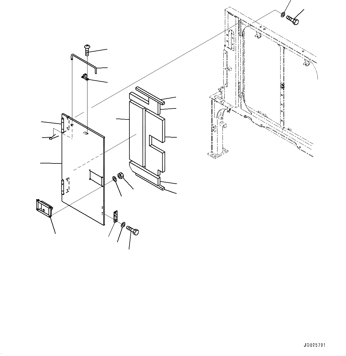 Схема запчастей Komatsu PC1250-8R - КАБИНА ПЕРЕГОРОДКА., EXTREME HOT AREA СПЕЦ-ЯIFICATION ( DEG C), КРЫШКА(/) (№-7) КАБИНА ПЕРЕГОРОДКА., EXTREME HOT AREA СПЕЦ-ЯIFICATION ( DEG C)