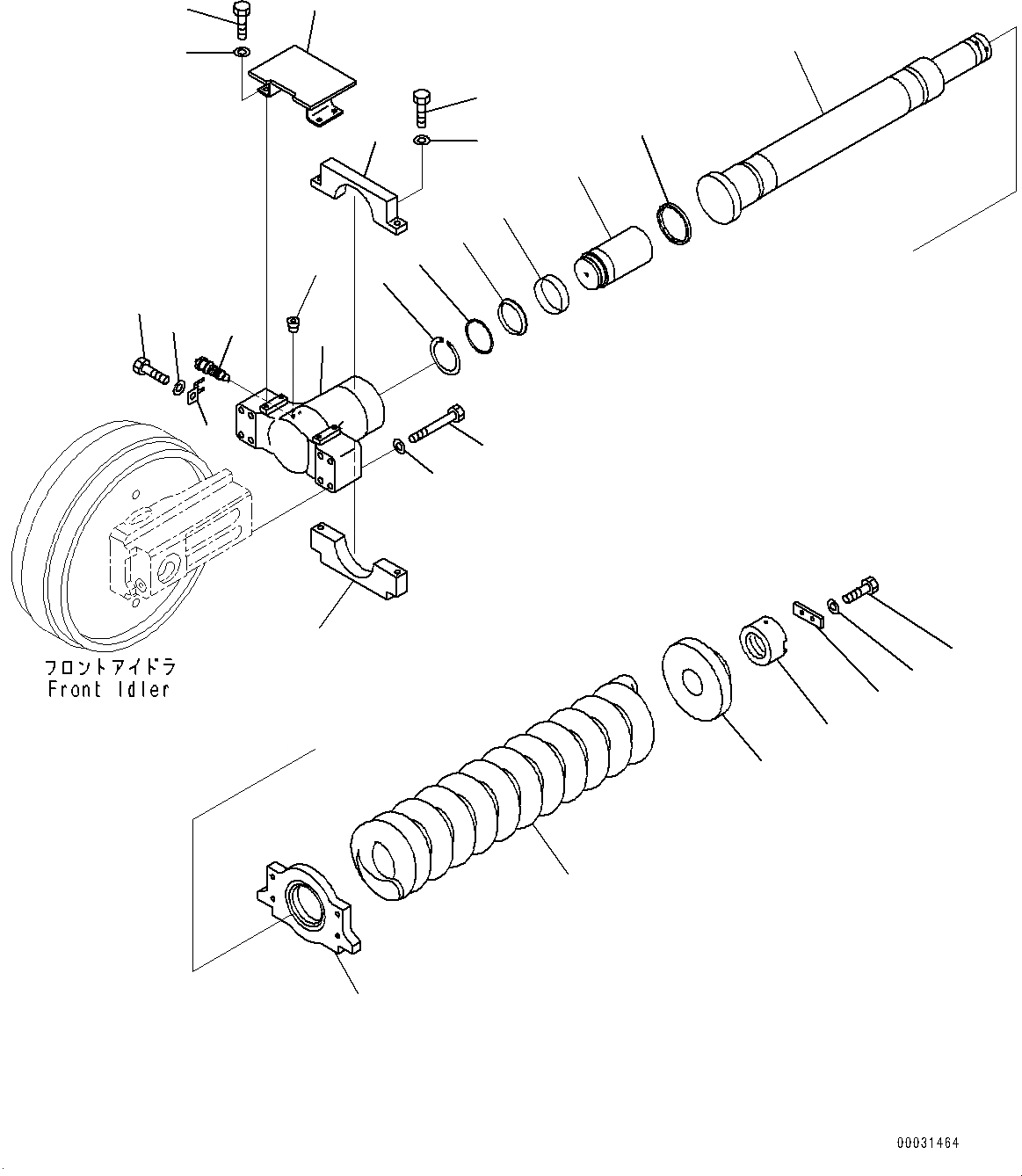 Схема запчастей Komatsu PC1250-8R - ГУСЕНИЧНАЯ РАМА, С RUSTЗАЩИТА SPRING, КОНЕЧНАЯ ЗАЩИТА КАТКОВ, ОПОРНЫЙ ЭЛЕМЕНТ ЛЕНИВЦА, ПРАВ. (№-) ГУСЕНИЧНАЯ РАМА, С RUSTЗАЩИТА SPRING, КОНЕЧНАЯ ЗАЩИТА КАТКОВ