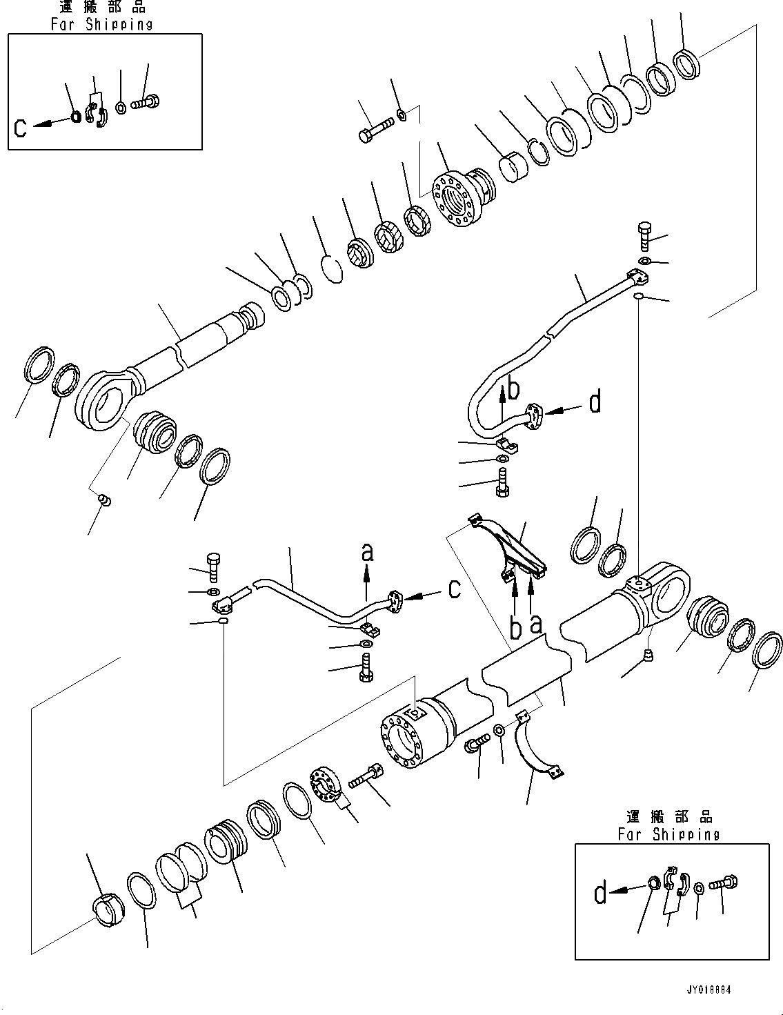 Схема запчастей Komatsu PC1250-8R - ЦИЛИНДР СТРЕЛЫ, ДЛЯ ЭКСКАВАТ. CONFIGURATION, ПРАВ. (№-) ЦИЛИНДР СТРЕЛЫ, ДЛЯ ЭКСКАВАТ. CONFIGURATION