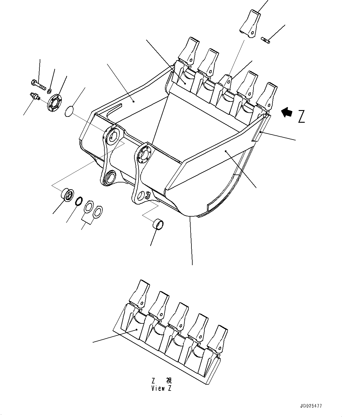 Схема запчастей Komatsu PC1250-8R - КОВШ, .M, MM ШИР., ГОРИЗОНТАЛЬН. ПАЛЕЦ ДЛЯ ИЗВЕСТНЯКА (№-) КОВШ, .M, MM ШИР., ГОРИЗОНТАЛЬН. ПАЛЕЦ ДЛЯ ИЗВЕСТНЯКА