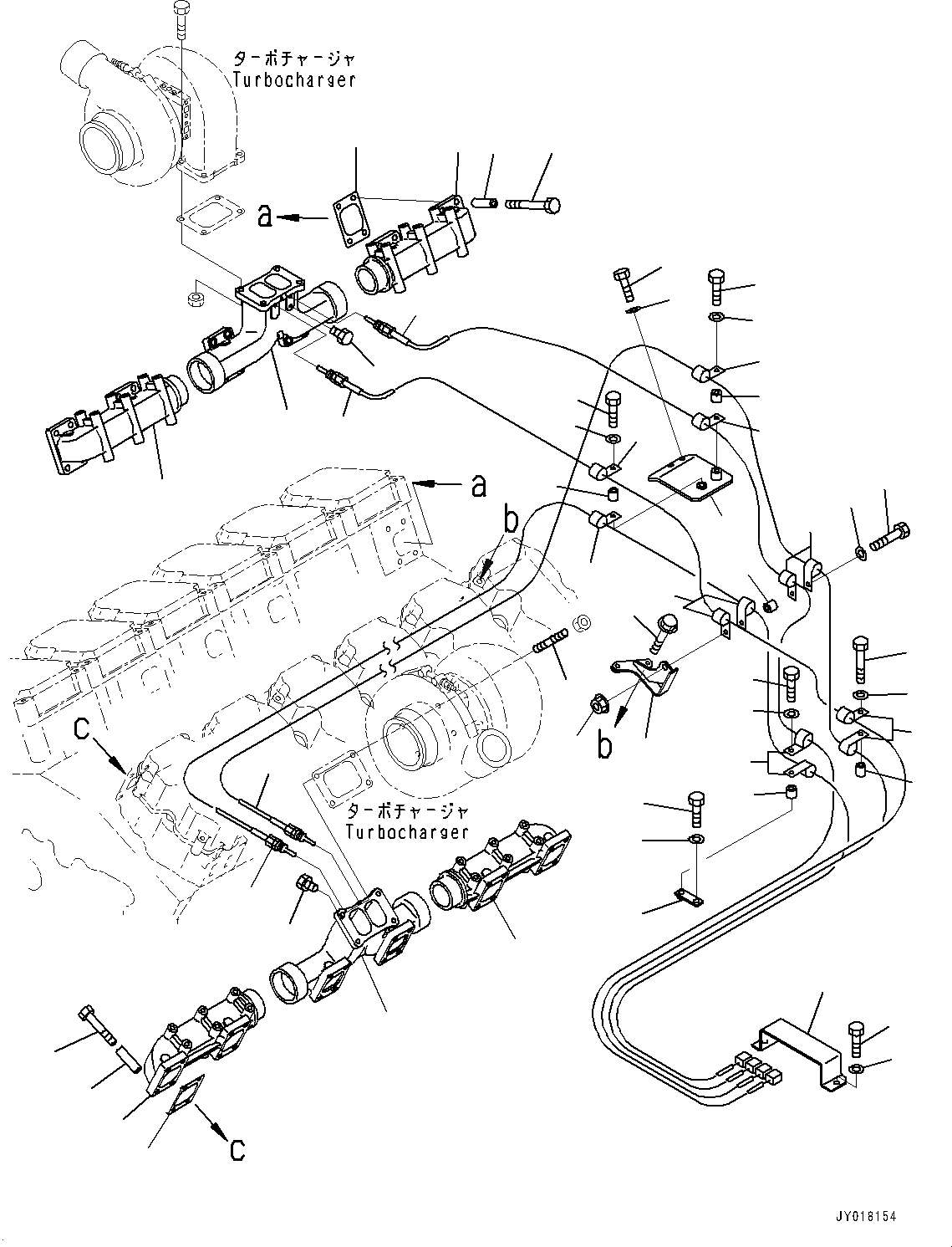 Схема запчастей Komatsu SAA12V140E-3B - ВЫПУСКНОЙ КОЛЛЕКТОР (№77-) ВЫПУСКНОЙ КОЛЛЕКТОР, ДЛЯ ДВИГАТЕЛЬ PRE-СМАЗКА СИСТЕМА