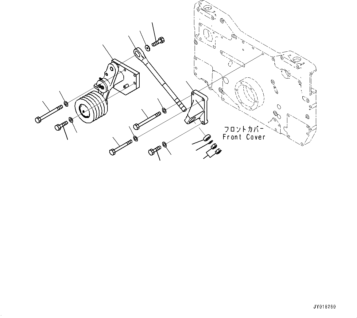 Схема запчастей Komatsu SAA12V140E-3B - НАТЯЖНОЙ РОЛИК (№77-) НАТЯЖНОЙ РОЛИК, ДЛЯ EXTREME ХОЛОДН. AREA СПЕЦ-ЯIFICATION (- DEG C)