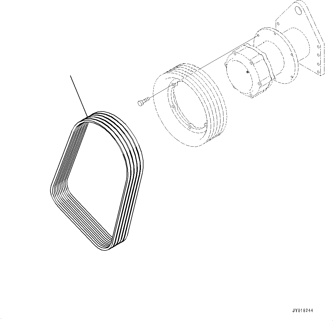Схема запчастей Komatsu SAA12V140E-3B - ВЕНТИЛЯТОР ОХЛАЖДЕНИЯ РЕМЕНЬ (№77-) ВЕНТИЛЯТОР ОХЛАЖДЕНИЯ РЕМЕНЬ