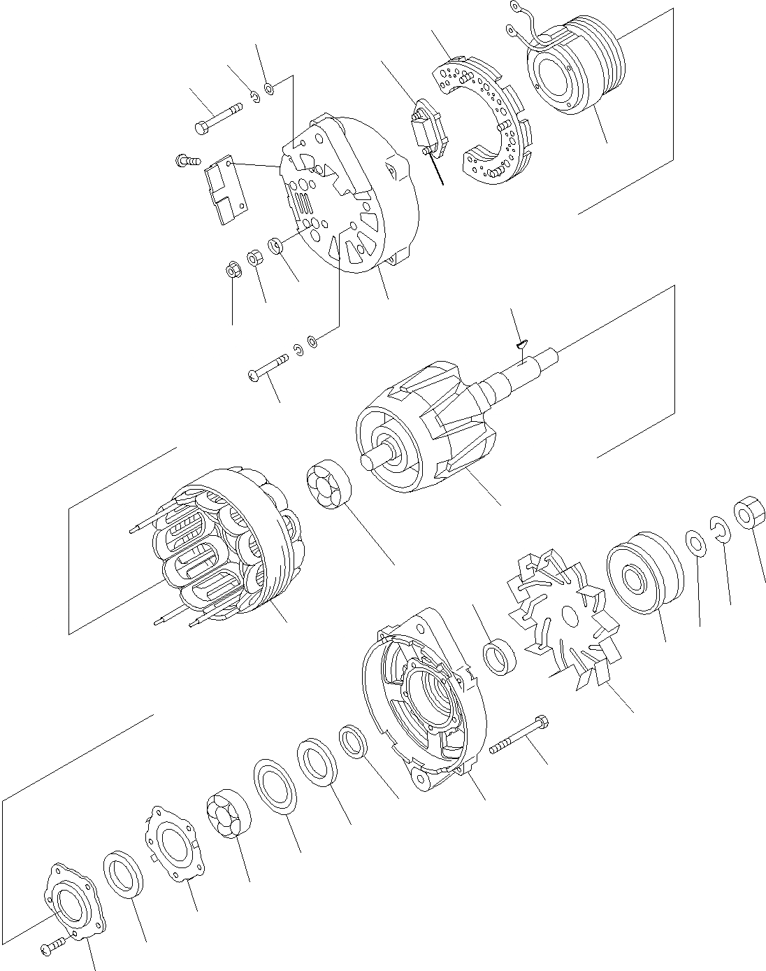 Схема запчастей Komatsu SAA12V140E-3B - ГЕНЕРАТОР, ВНУТР. ЧАСТИ (№77-) ГЕНЕРАТОР, 9AMP, ДЛЯ EXTRA BAD ТОПЛИВН. И ПЛОХ. ТОПЛИВО СПЕЦ-ЯIFICATION, ВОДН.+DUST, ДОПОЛН. ФИЛЬТР., ЕС БЕЗОПАСН. REGULATION