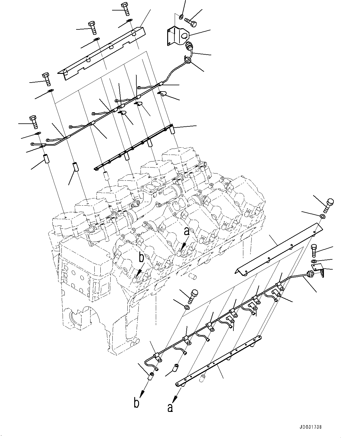 Схема запчастей Komatsu SAA12V140E-3B - ПРОВОДКА, ВПРЫСК ПРОВОДКА (№77-) ПРОВОДКА, ДЛЯ ХОЛОДН. AREA СПЕЦ-ЯIFICATION A (- DEG C), EXTRA BAD ТОПЛИВН. И ПЛОХ. ТОПЛИВО СПЕЦ-ЯIFICATION, ВОДН.+DUST, ДОПОЛН. FI