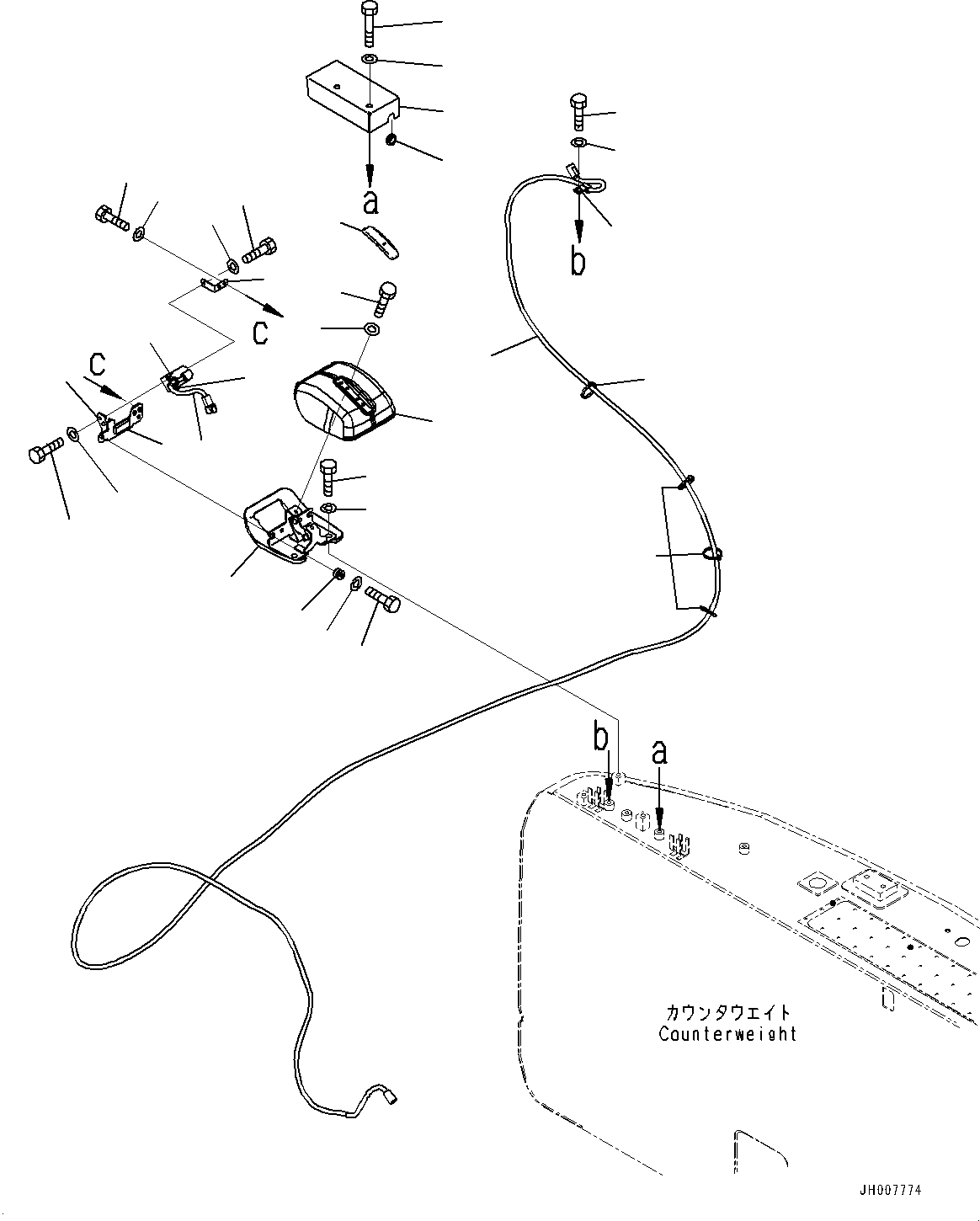 Схема запчастей Komatsu PC200-8M0 - ЗАДН.VIEW CAMERA, CAMERA NO. (№-) ЗАДН.VIEW CAMERA, -CAMERA