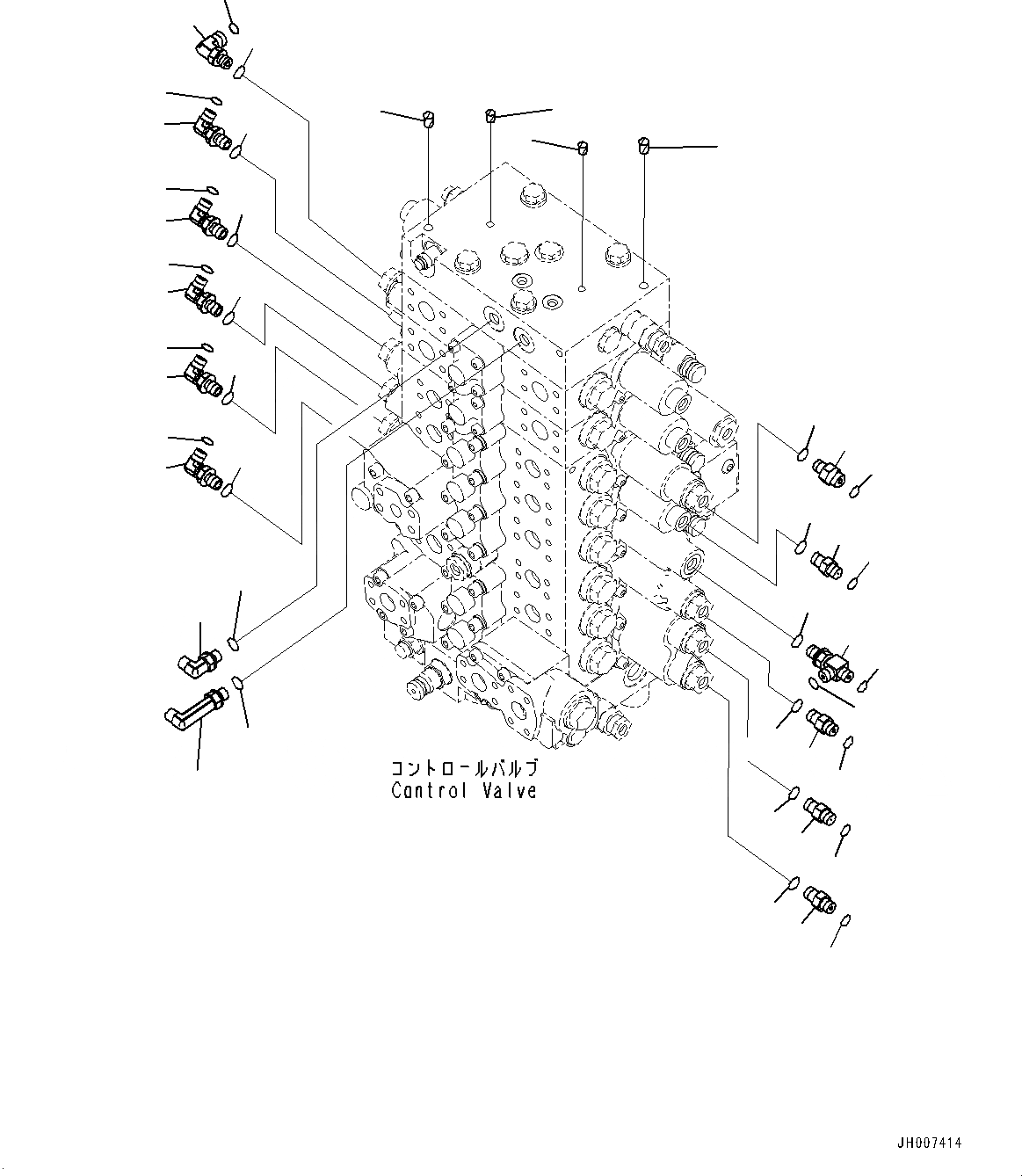 Схема запчастей Komatsu PC200-8M0 - УПРАВЛЯЮЩ. КЛАПАН, СОЕДИНИТЕЛЬН. ЧАСТИ (/) (№-) УПРАВЛЯЮЩ. КЛАПАН, С -ДОПОЛН. АКТУАТОР ТРУБЫ, АККУМУЛЯТОР