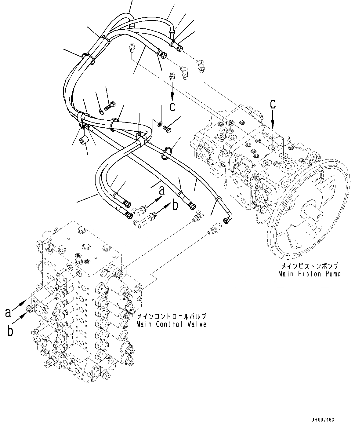 Схема запчастей Komatsu PC200-8M0 - LS ТРУБЫ (№-) LS ТРУБЫ, ДОПОЛН. АКТУАТОР ТРУБЫ, АККУМУЛЯТОР