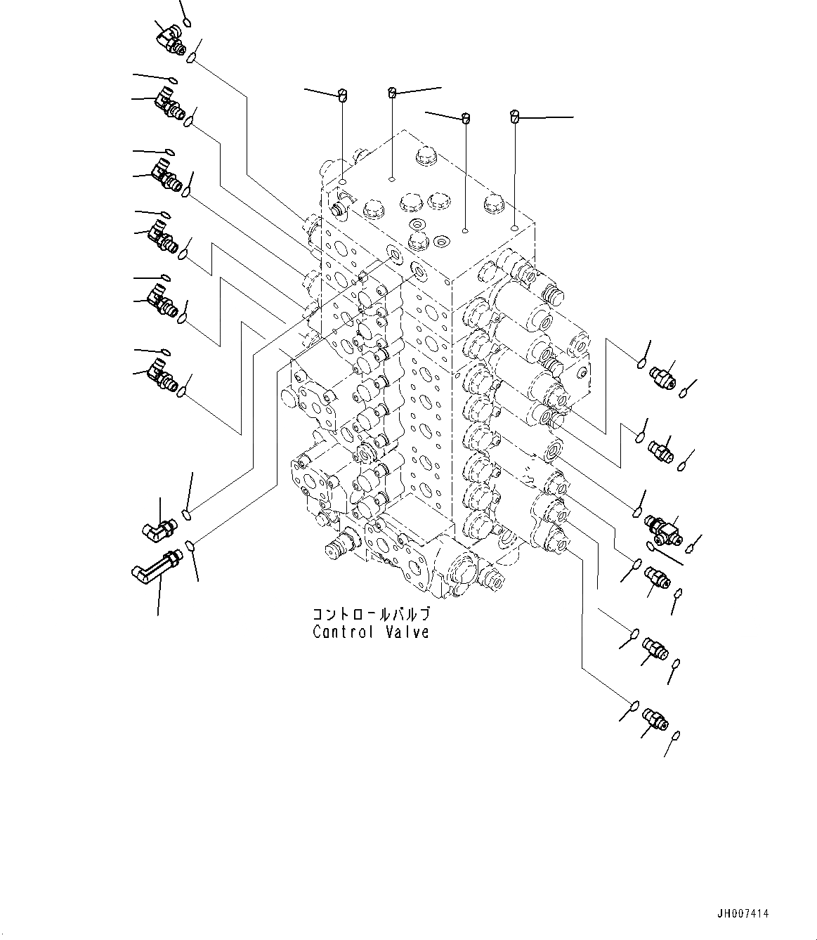 Схема запчастей Komatsu PC200LC-8M0 - УПРАВЛЯЮЩ. КЛАПАН, СОЕДИНИТЕЛЬН. ЧАСТИ (/) (№-) УПРАВЛЯЮЩ. КЛАПАН, -ДОПОЛН. АКТУАТОР ТРУБЫ, АККУМУЛЯТОР
