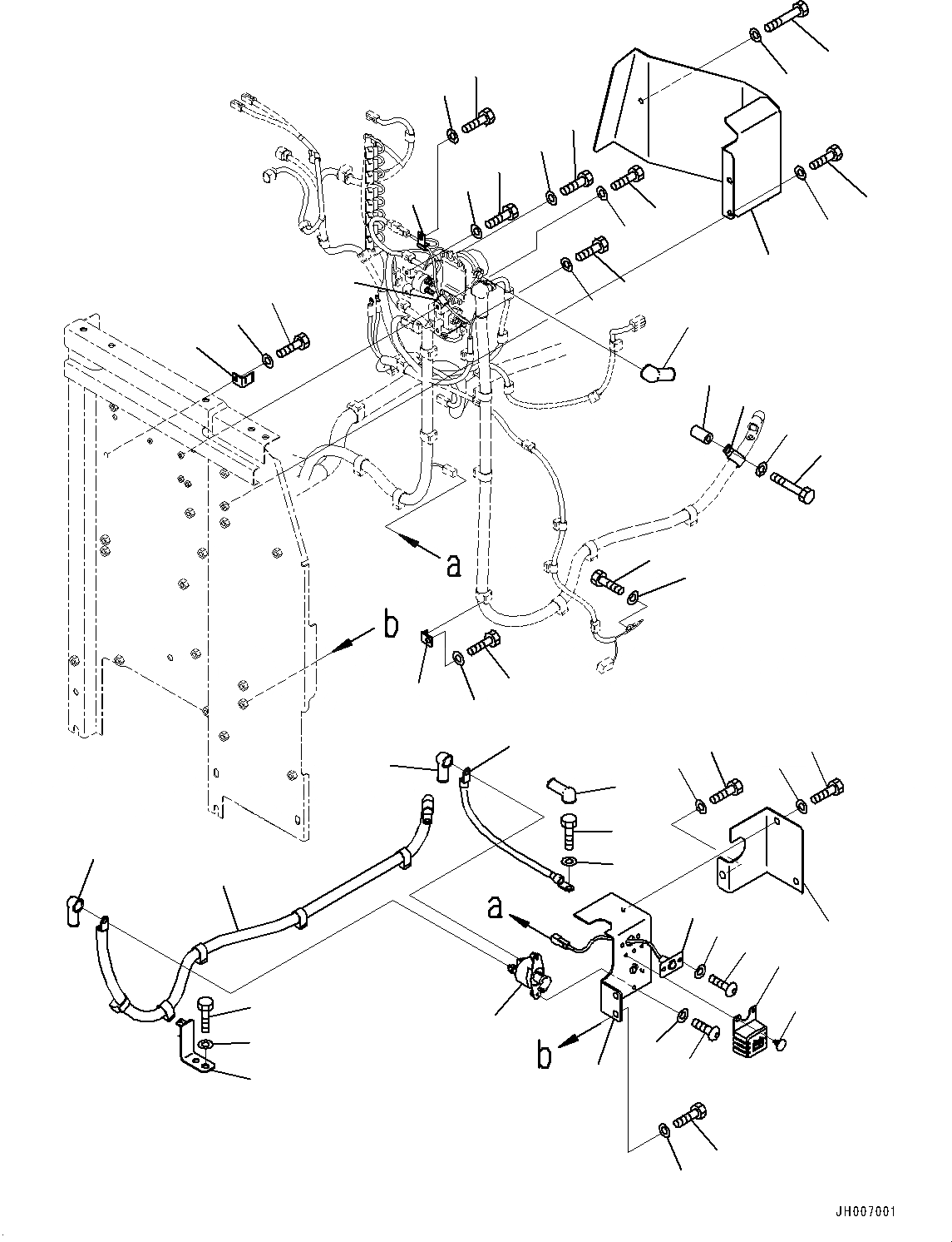 Схема запчастей Komatsu PC210LC-10 - ЭЛЕКТРИЧ. ПРОВОДКА, STARTING ПРОВОДКА (№-) ЭЛЕКТРИЧ. ПРОВОДКА