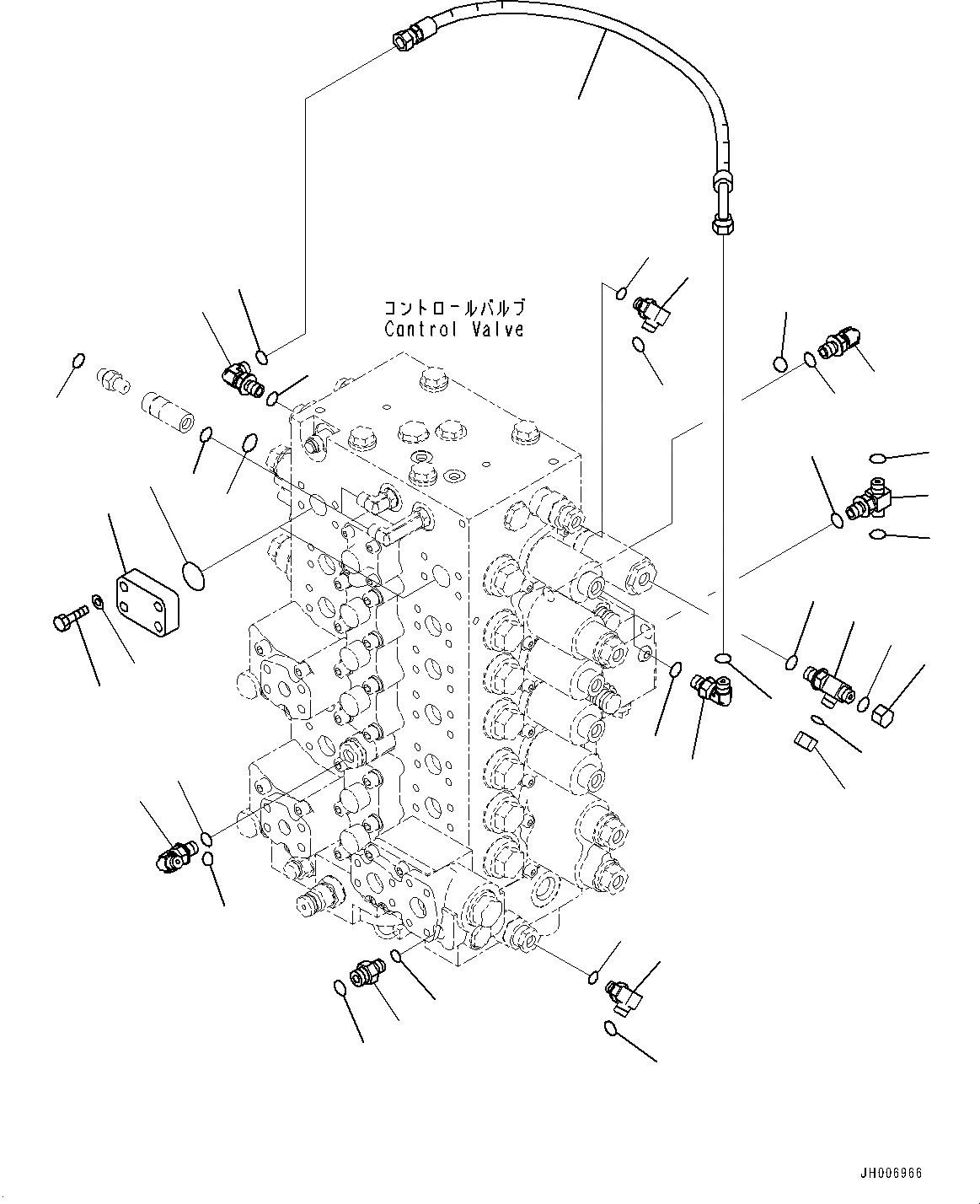 Схема запчастей Komatsu PC210LC-10 - УПРАВЛЯЮЩ. КЛАПАН, СОЕДИНИТЕЛЬН. ЧАСТИ (/) (№-) УПРАВЛЯЮЩ. КЛАПАН, -СЕРВИСНЫЙ КЛАПАН, С РУКОЯТЬ ГИДРАВЛ DRIFT PREВЕНТИЛЯТОРION КЛАПАН