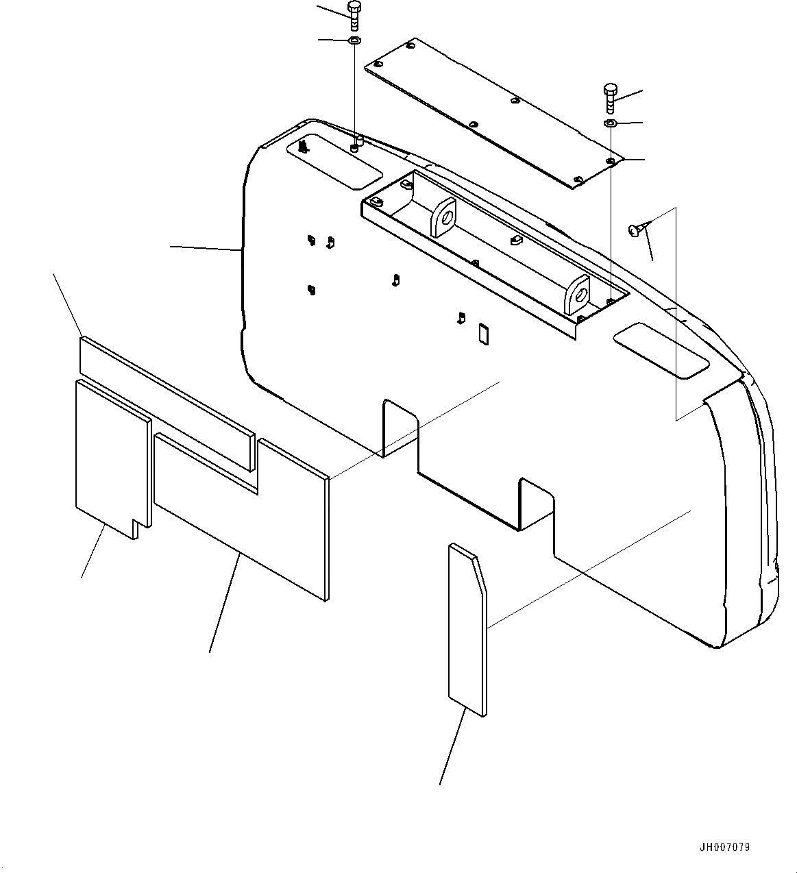 Схема запчастей Komatsu PC210LC-10 - ПРОТИВОВЕС (№-) ПРОТИВОВЕС, KG, MACHINE ПОДЪЕМ EYES