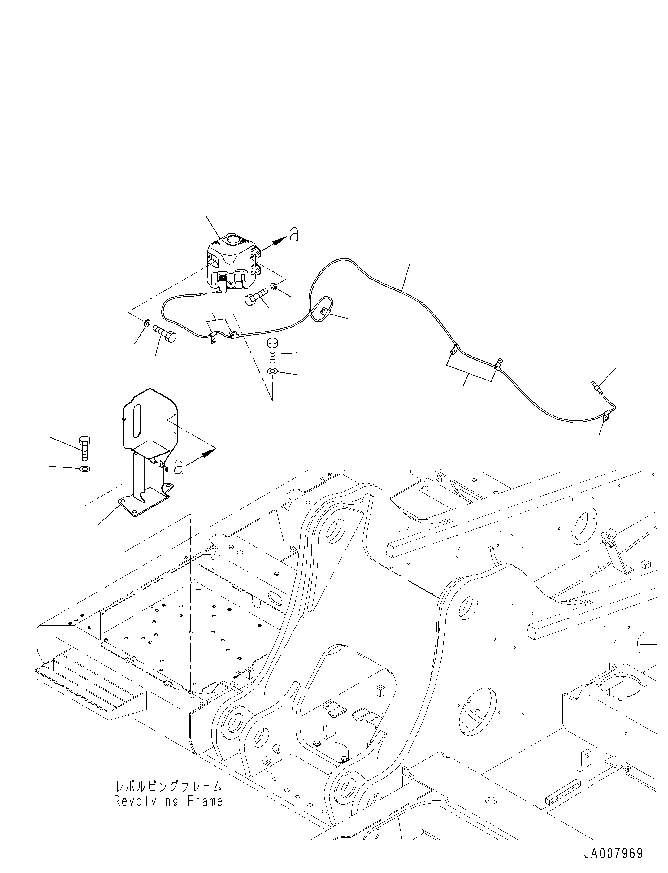 Схема запчастей Komatsu PC210-10 - ОМЫВАТЕЛЬ СТЕКЛА ОМЫВАТЕЛЬ СТЕКЛА