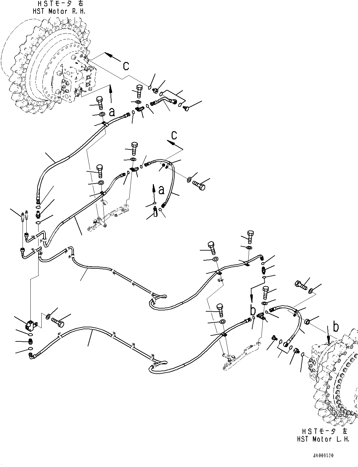 Схема запчастей Komatsu D61EX-23 - ДРЕНАЖН. ТРУБЫ, МОТОР ДРЕНАЖН. (/) (№-) ДРЕНАЖН. ТРУБЫ