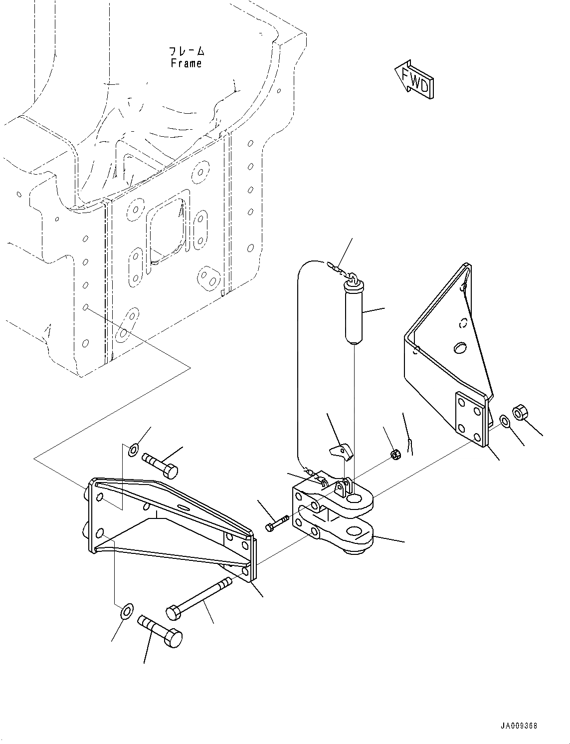 Схема запчастей Komatsu D61PX-23 - СЦЕПНОЕ УСТРОЙСТВО (№-) СЦЕПНОЕ УСТРОЙСТВО, ЖЕСТК.