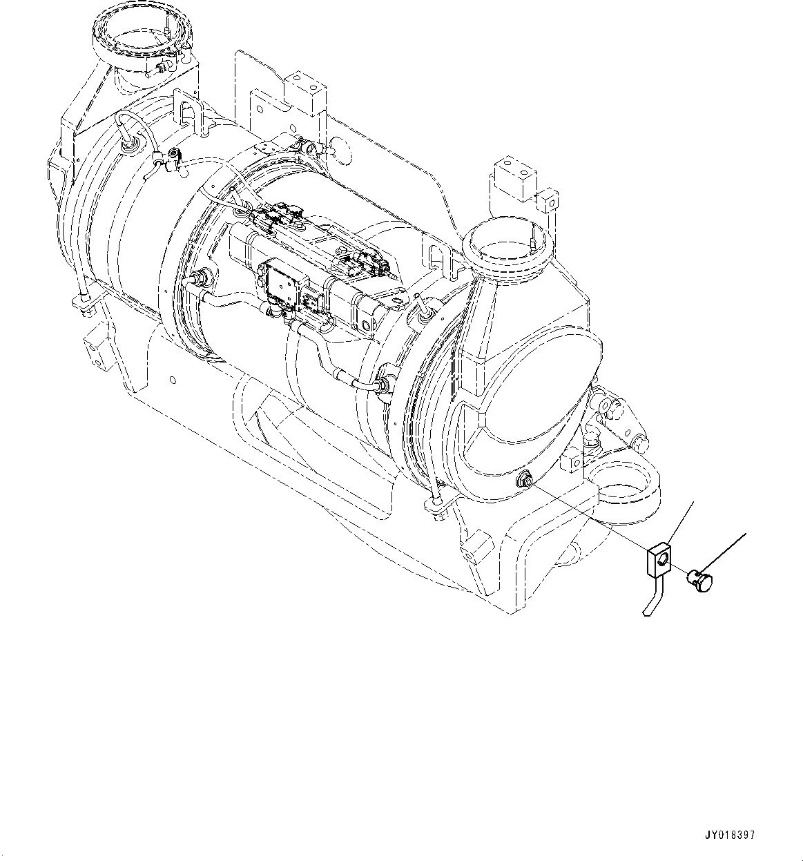Схема запчастей Komatsu SAA6D107E-2D - KOMATSU DIESEL ЧАСТЬICULATE ФИЛЬТР. (KDPF), ТРУБЫ (№7-) KOMATSU DIESEL ЧАСТЬICULATE ФИЛЬТР. (KDPF)