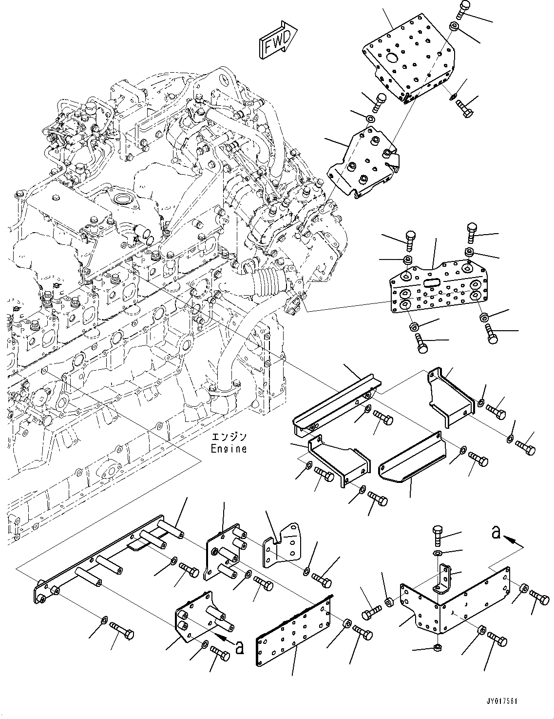 Схема запчастей Komatsu SAA6D140E-6A - ТЕРМОЗАЩИТА (№7-) ТЕРМОЗАЩИТА
