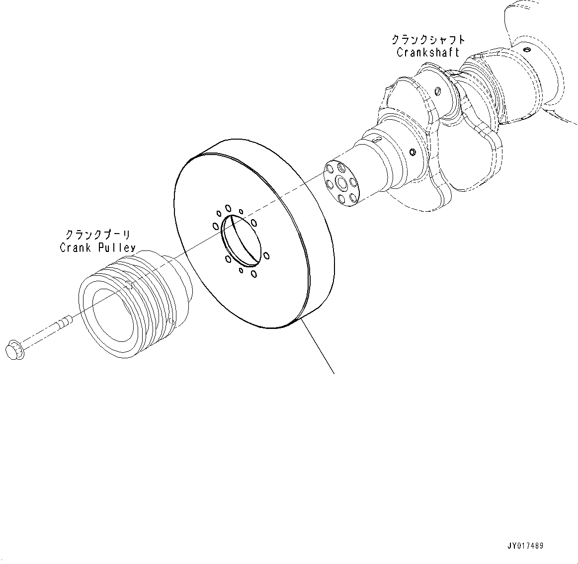 Схема запчастей Komatsu SAA6D140E-6A - ДЕМПФЕР (№7-) ДЕМПФЕР