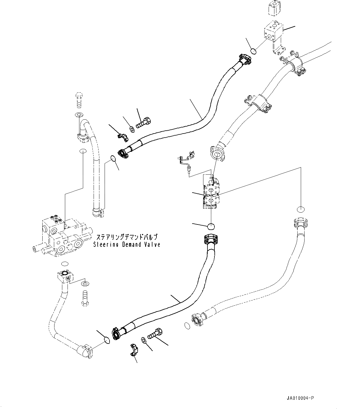 Схема запчастей Komatsu WA470-7 - ГИДРОЛИНИЯ, ГИДРАВЛИКА РУЛ. УПРАВЛЕНИЯ (№-) ГИДРОЛИНИЯ, С 2-Х СЕКЦИОНН. УПРАВЛЯЮЩ. КЛАПАН