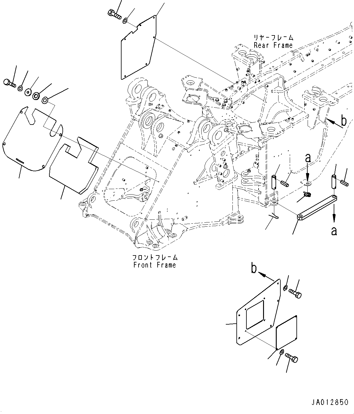 Схема запчастей Komatsu WA470-7 - СОЧЛ. СОЕД. БЛОКИР. BAR И РАМА COVER, КРЫШКАAND ЩИТКИ (№-) СОЧЛ. СОЕД. БЛОКИР. BAR И РАМА COVER, С 3-Х СЕКЦ. КОНТР. КЛАПАНОМ, СИЛОВАЯ ПЕРЕДАЧА ЧАСТИ КОРПУСА, ЯЩИК Д/ИНСТРУМЕНТА