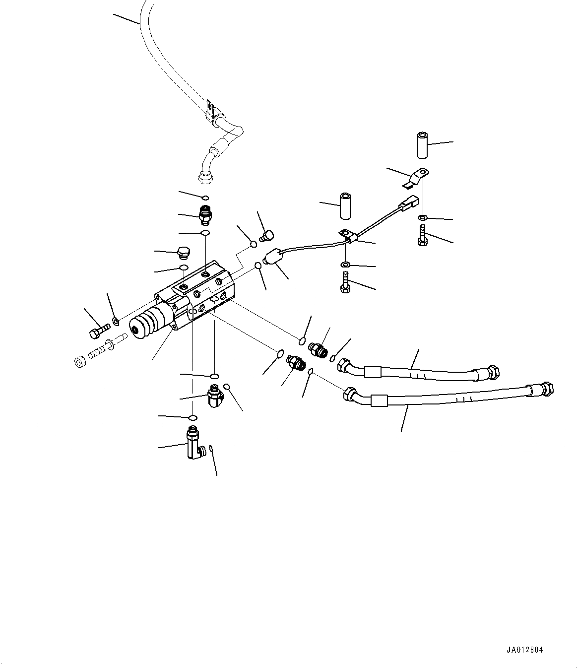 Схема запчастей Komatsu WA470-7 - КАБИНА ROPS И ОСНОВН. КОНСТРУКЦИЯ ГРУППА, ТОРМОЗНОЙ КЛАПАН (№-) КАБИНА ROPS И ОСНОВН. КОНСТРУКЦИЯ ГРУППА, ДВУСТОРОНН. РАМА ОКНА