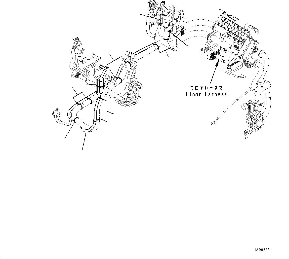 Схема запчастей Komatsu WA470-7 - КАБИНА ROPS И ОСНОВН. КОНСТРУКЦИЯ ГРУППА, ПАНЕЛЬ МОНИТОРА ПРОВОДКА (№-) КАБИНА ROPS И ОСНОВН. КОНСТРУКЦИЯ ГРУППА, ДВУСТОРОНН. РАМА ОКНА