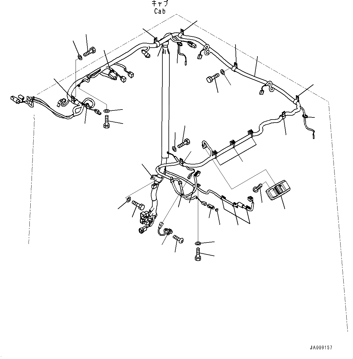 Схема запчастей Komatsu WA470-7 - КАБИНА ROPS И ОСНОВН. КОНСТРУКЦИЯ ГРУППА, ПРОВОДКА (№-) КАБИНА ROPS И ОСНОВН. КОНСТРУКЦИЯ ГРУППА, ЛЕВ. РАМА ОКНА, С ДОПОЛН. ЛАМПА РАБОЧ. ОСВЕЩЕНИЯ, КАБИНА, ДЖОЙСТИК СИСТЕМАУПРАВЛЕНИЯ ПОВОРОТОМ