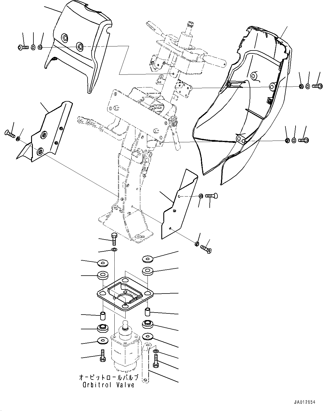 Схема запчастей Komatsu WA470-7 - КАБИНА ROPS И ОСНОВН. КОНСТРУКЦИЯ ГРУППА, РУЛЕВ. КОЛОН. КРЫШКА(№-) КАБИНА ROPS И ОСНОВН. КОНСТРУКЦИЯ ГРУППА, ЛЕВ. РАМА ОКНА, С ДОПОЛН. ЛАМПА РАБОЧ. ОСВЕЩЕНИЯ, КАБИНА, ДЖОЙСТИК СИСТЕМАУПРАВЛЕНИЯ ПОВОРОТОМ