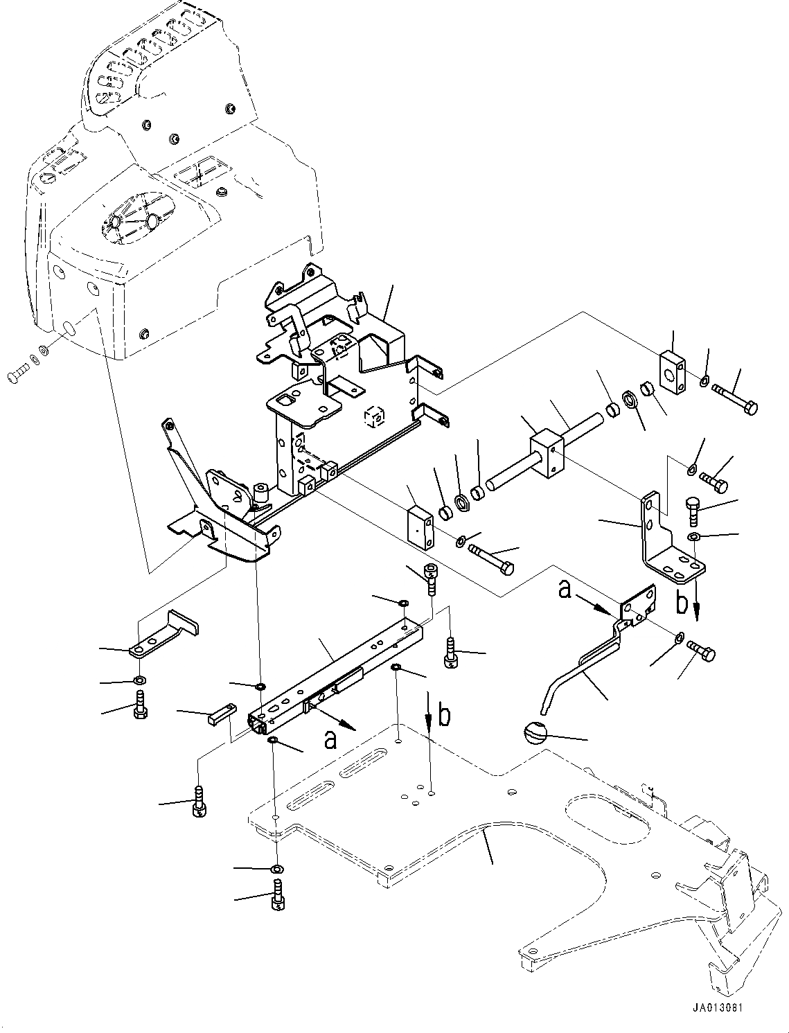Схема запчастей Komatsu WA470-7 - УПРАВЛЕНИЕ ПОГРУЗКОЙ БЛОК, КОНСОЛЬ SLIDER (№-) УПРАВЛЕНИЕ ПОГРУЗКОЙ БЛОК, С EPC MULTI-FUNCTION MONO РЫЧАГ, ДЖОЙСТИК СИСТЕМАУПРАВЛЕНИЯ ПОВОРОТОМ
