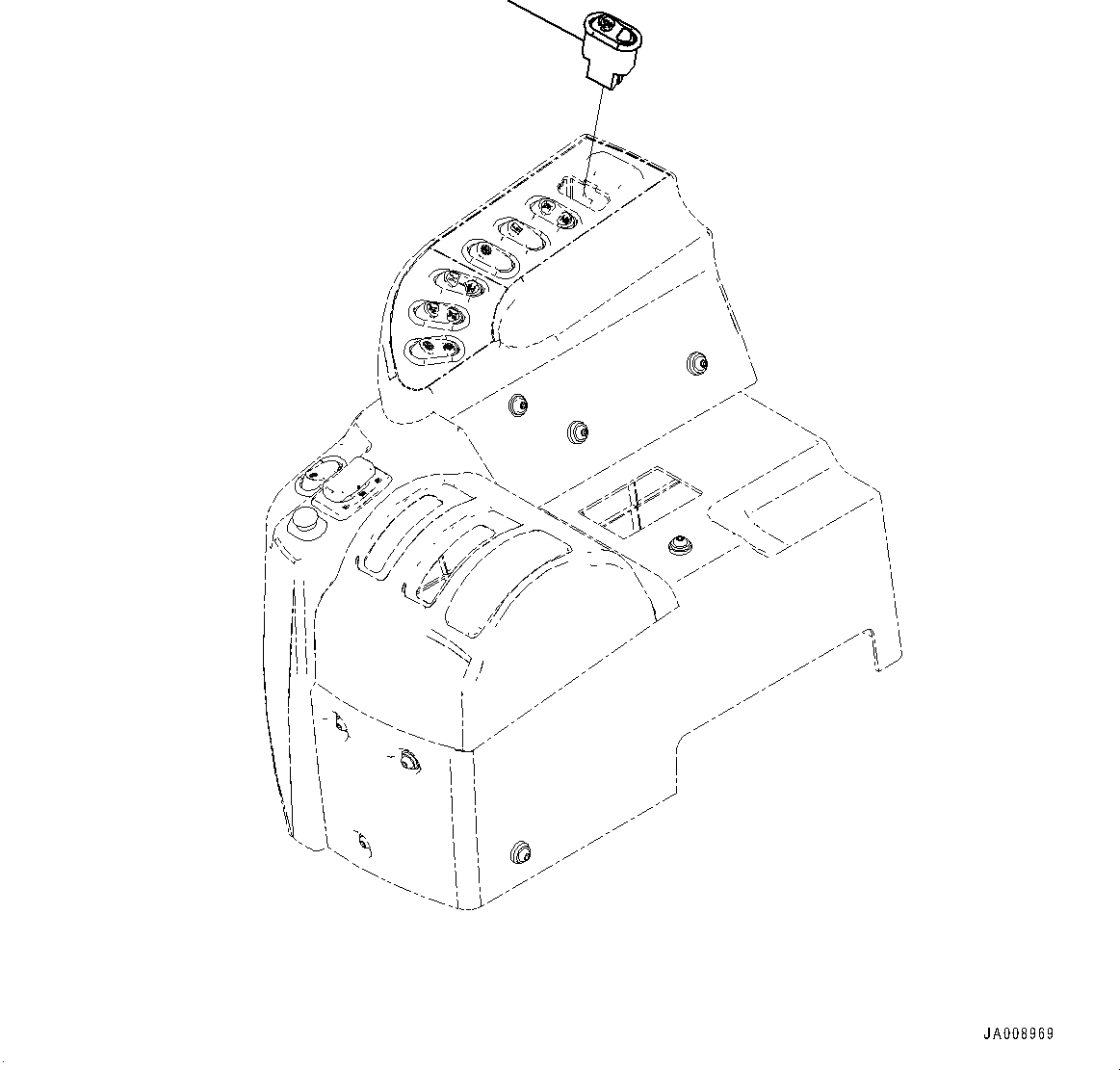 Схема запчастей Komatsu WA470-7 - ПОЛ ПЕРЕКЛЮЧАТЕЛЬ (№-) ПОЛ ПЕРЕКЛЮЧАТЕЛЬ, С НИЗ. IDLE UP ПЕРЕКЛЮЧАТЕЛЬ