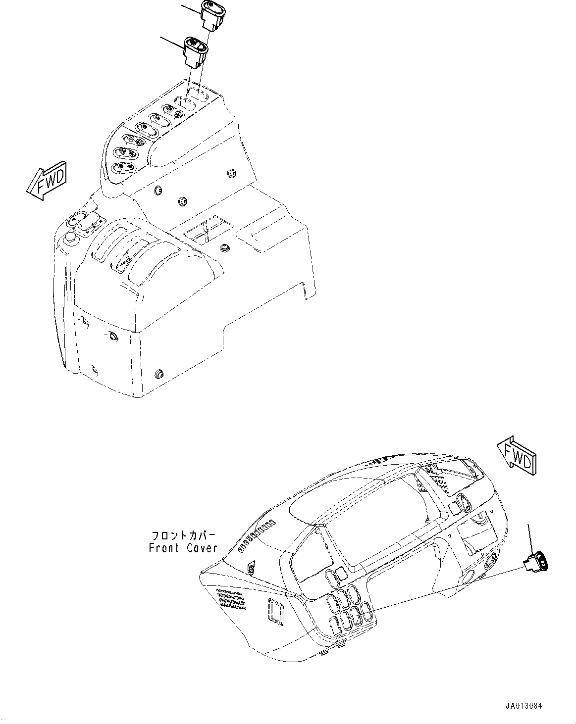 Схема запчастей Komatsu WA470-7 - ПОЛ ПЕРЕКЛЮЧАТЕЛЬ (№-) ПОЛ ПЕРЕКЛЮЧАТЕЛЬ, С АВТОМАТИЧ.-СИСТ. СМАЗКИ СИСТЕМА, НИЗ. IDLE UP ПЕРЕКЛЮЧАТЕЛЬ