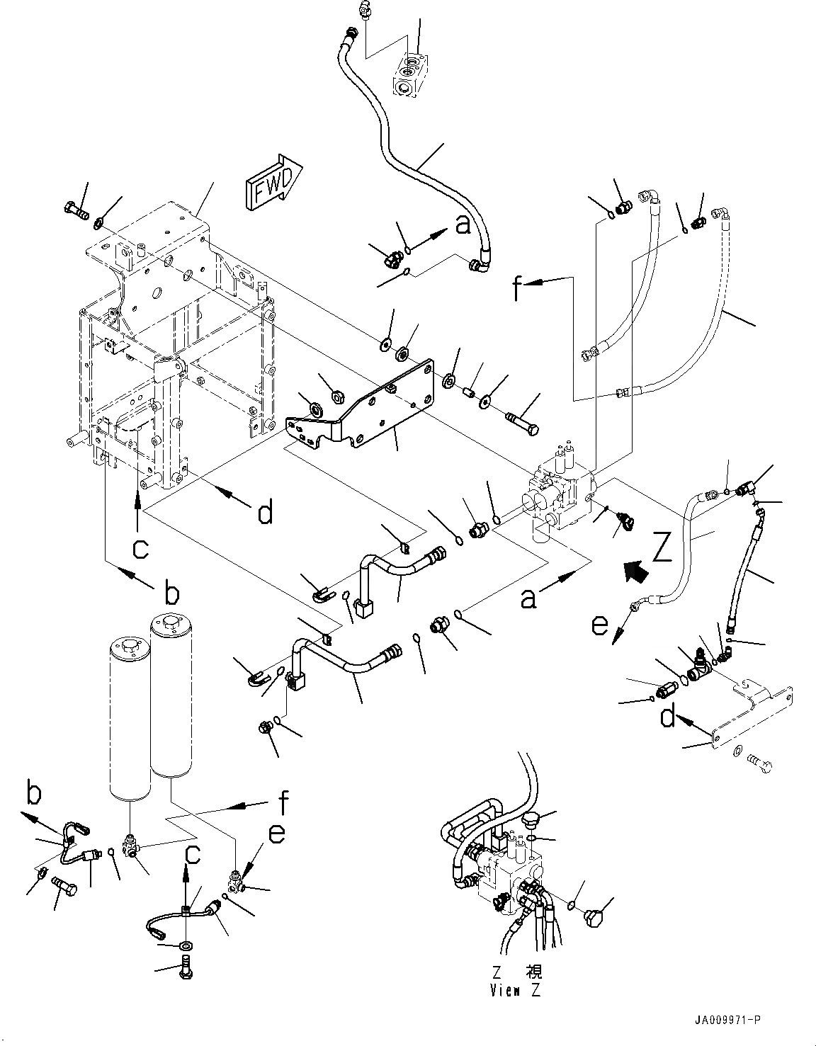 Схема запчастей Komatsu WA470-7 - УПРАВЛ-Е ТОРМОЗОМ, КЛАПАН АККУМУЛЯТОРА КРЕПЛЕНИЕ (№-) УПРАВЛ-Е ТОРМОЗОМ, С ДЖОЙСТИК СИСТЕМАУПРАВЛЕНИЯ ПОВОРОТОМ, АВТОМАТИЧ.-СИСТ. СМАЗКИ СИСТЕМА