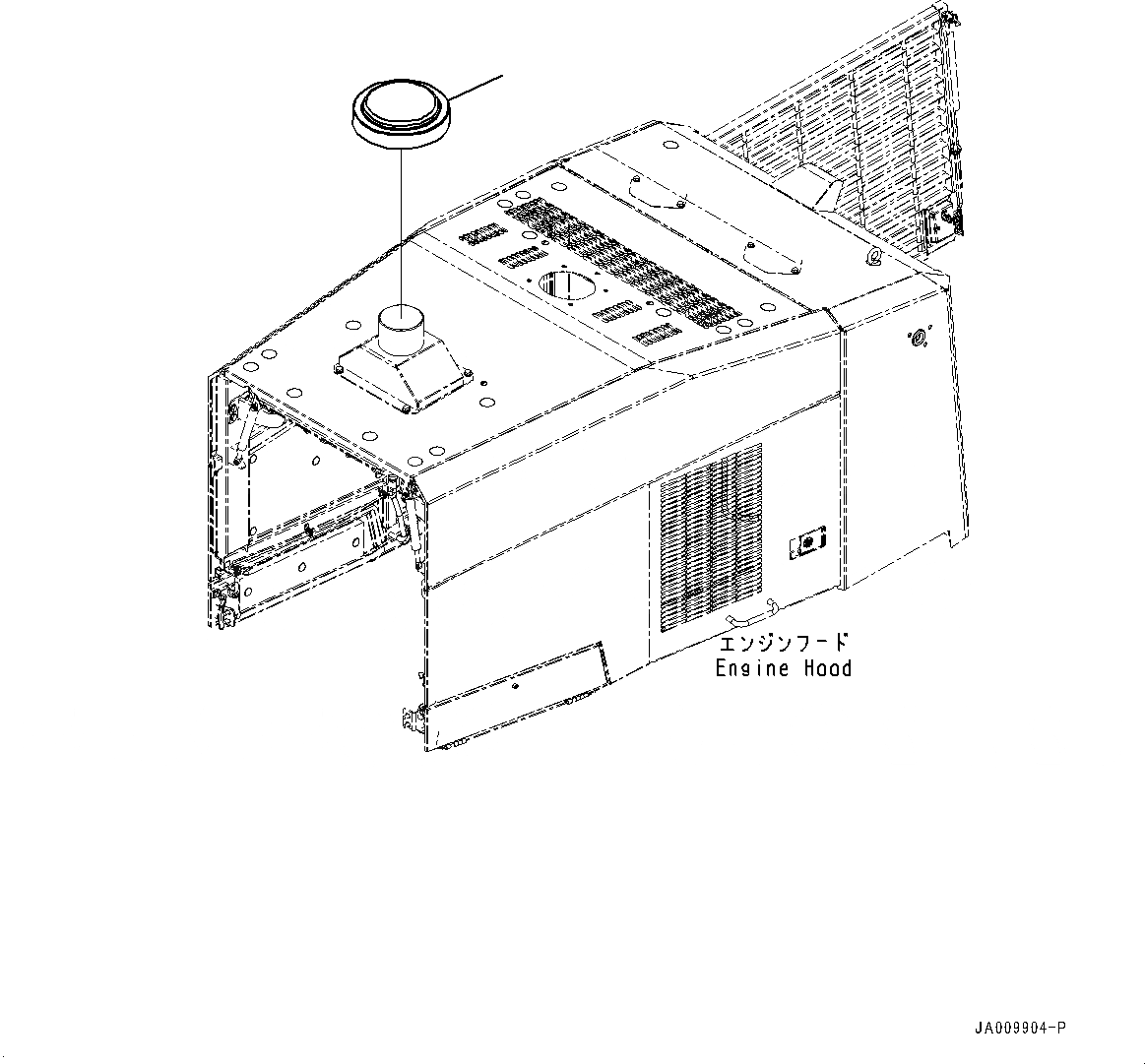 Схема запчастей Komatsu WA470-7 - КАПОТ, КРЫШКА (/) (№-) КАПОТ, С АВТОМАТИЧ.-СИСТ. СМАЗКИ СИСТЕМА, УДЛИНН. ВПУСК ВОЗДУХА, КРЫШКА ТИП, ЗАДН. ПОЛН. КРЫЛО, ДЛЯ СТРАН ЕС БЕЗОПАСН. REGULATION